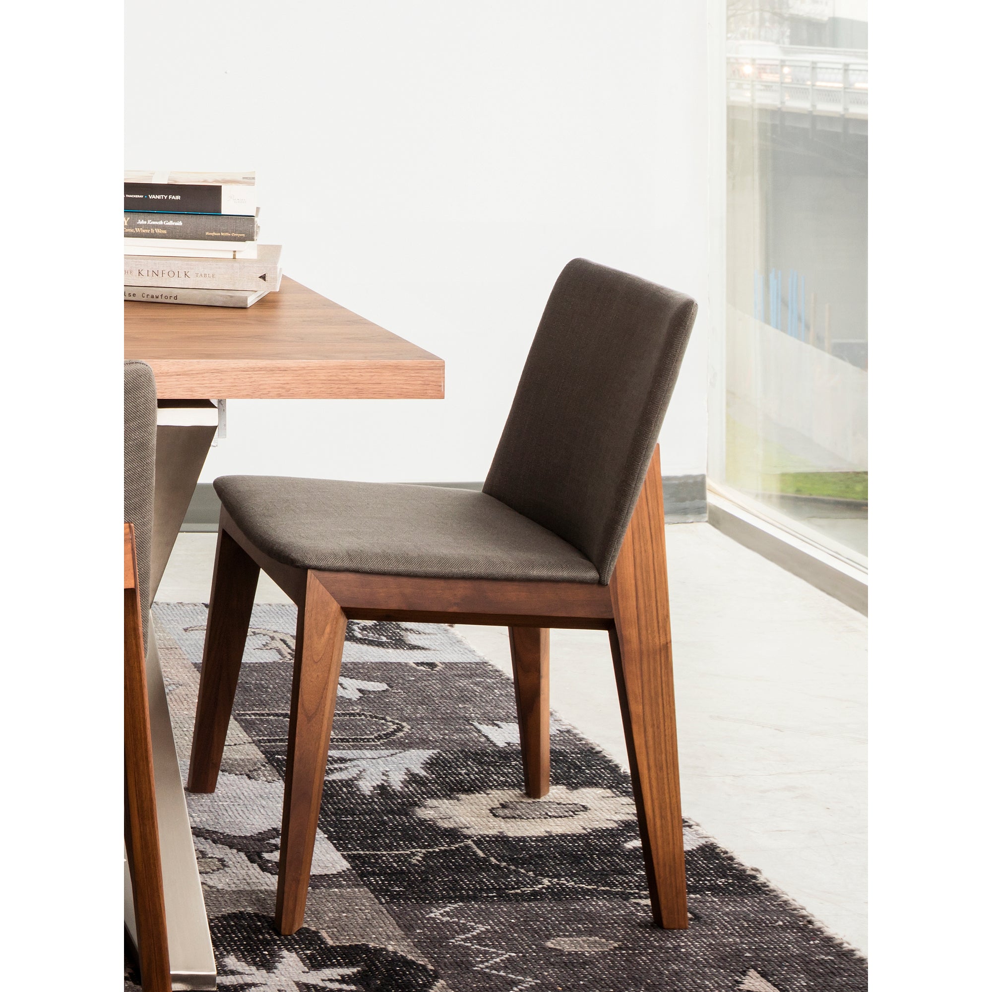 Deco Dining Chair Dark Grey - Set Of Two by Moe's Home Collection - view 7