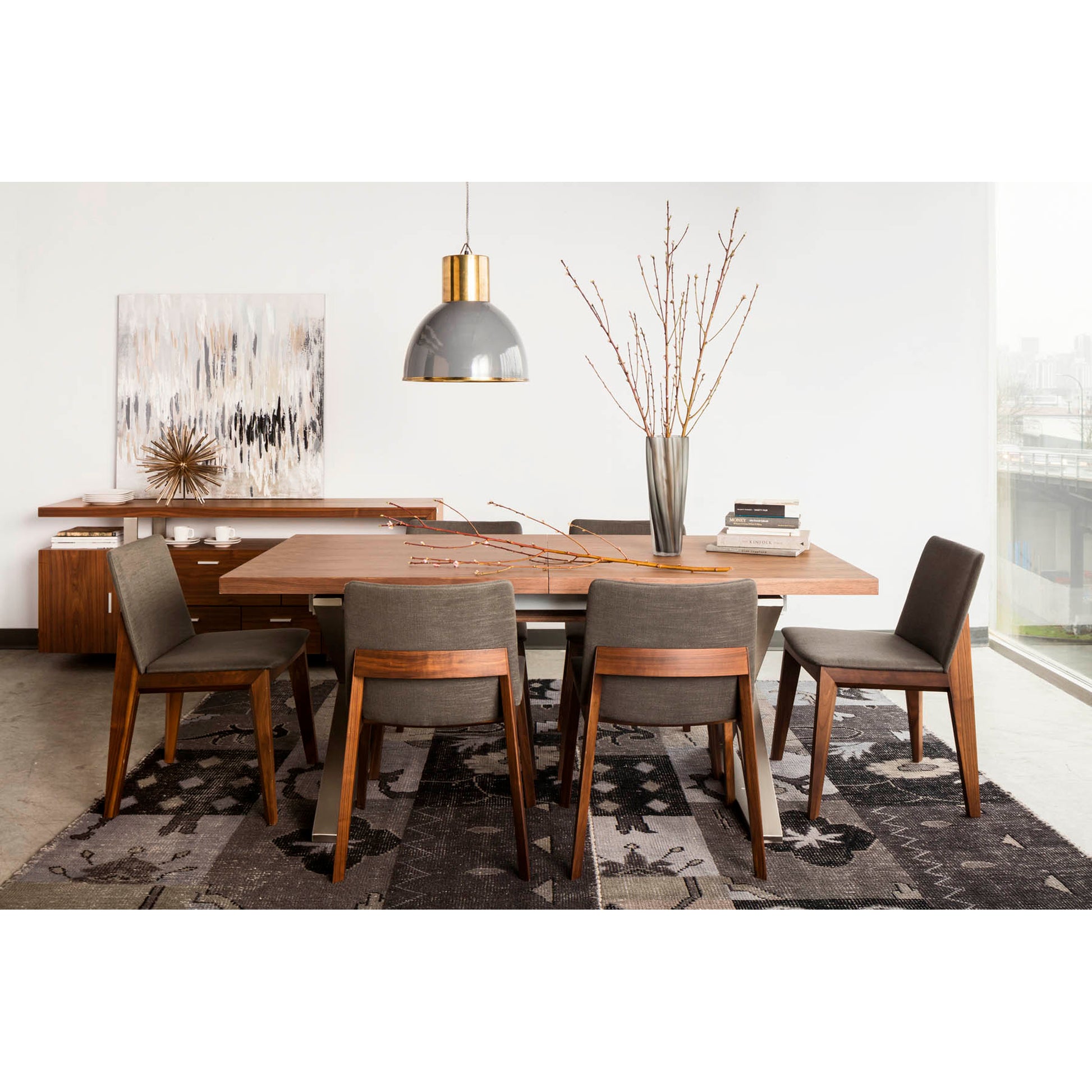 Deco Dining Chair Dark Grey - Set Of Two by Moe's Home Collection - view 11