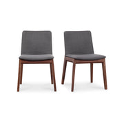 Deco Dining Chair Dark Grey - Set Of Two by Moe's Home Collection