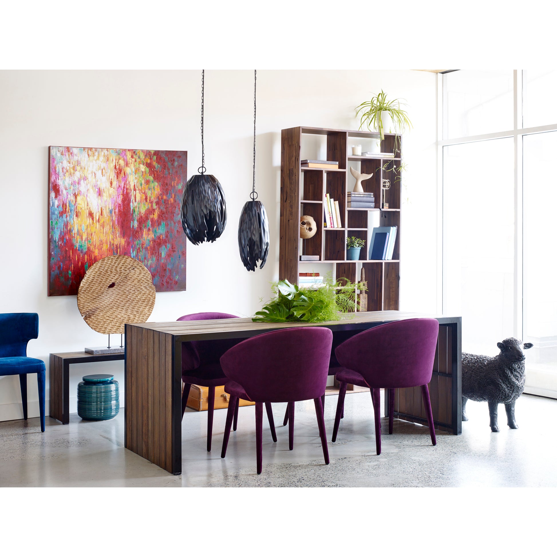 Redemption Shelf Walnut Brown by Moe's Home Collection - view 4