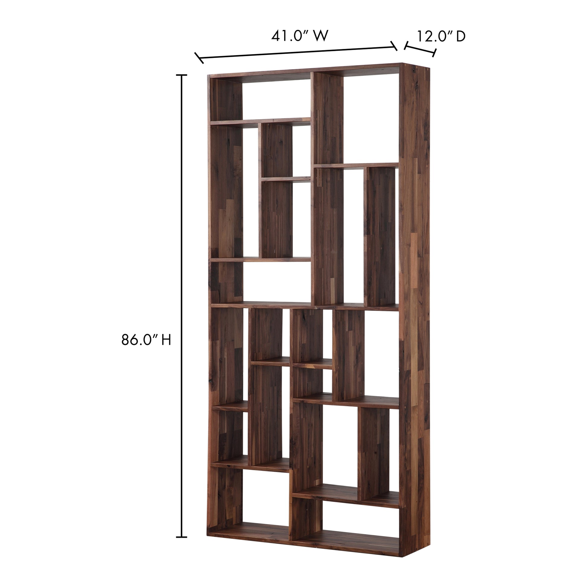 Redemption Shelf Walnut Brown by Moe's Home Collection - view 6