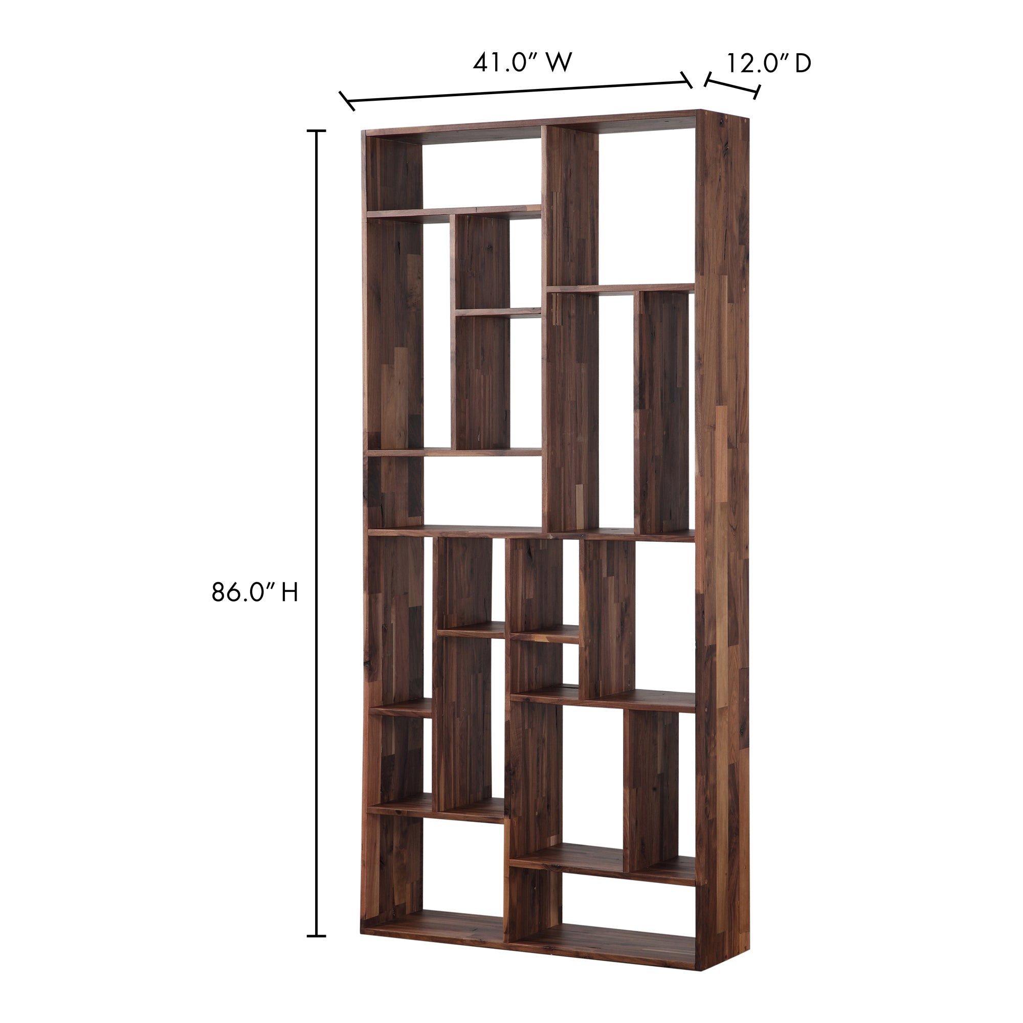 Redemption Shelf Walnut Brown by Moe's Home Collection - view 6