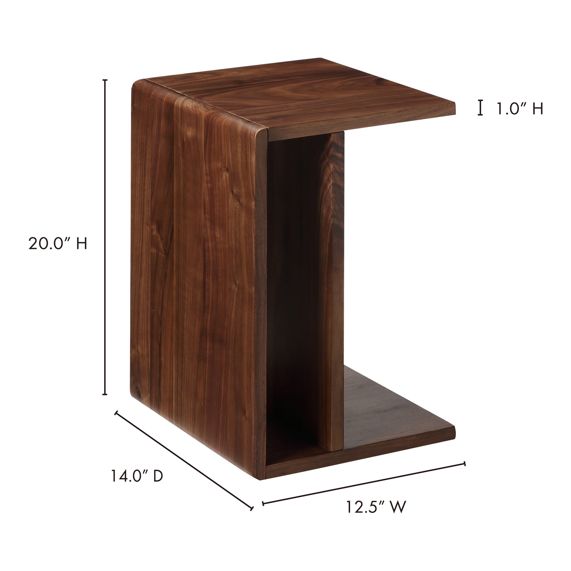 Hiroki Accent Table Brown by Moe's Home Collection - view 5