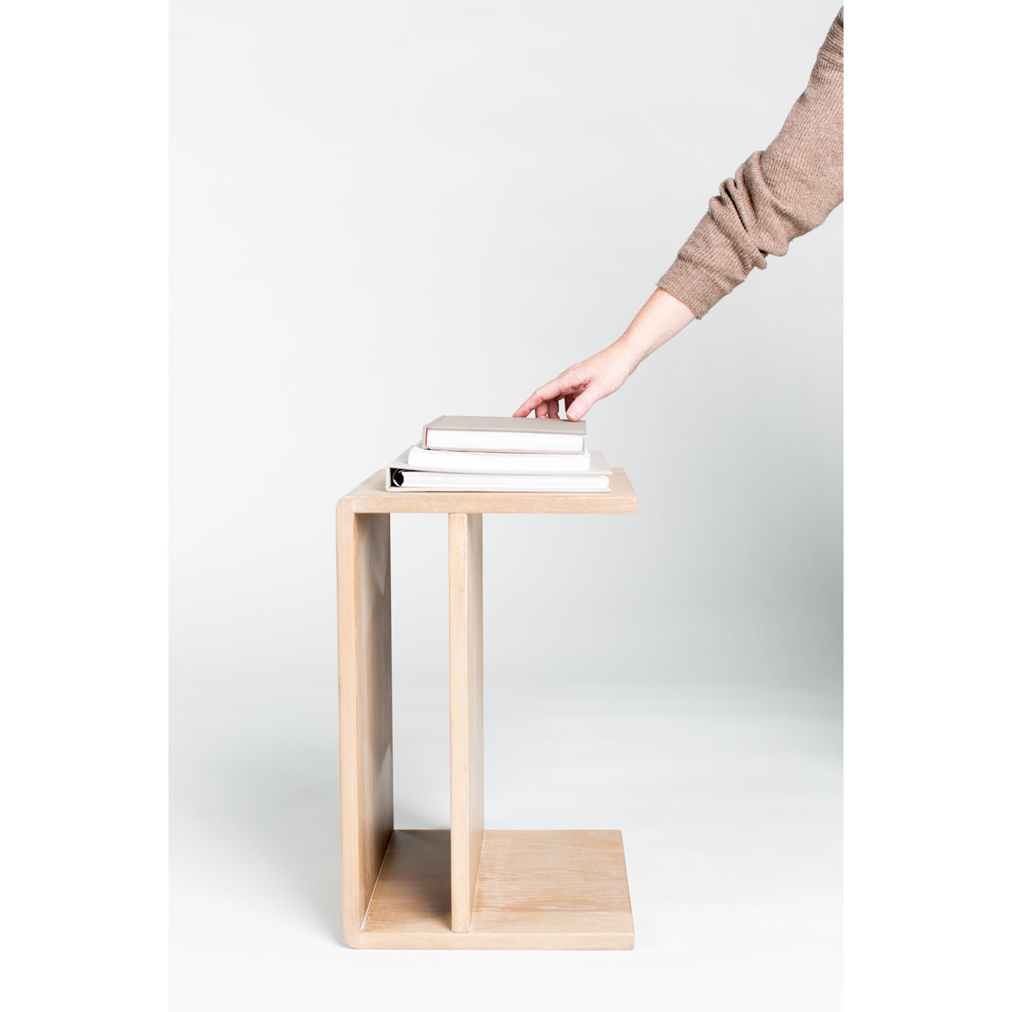 Hiroki Accent Table White Oak by Moe's Home Collection - view 5