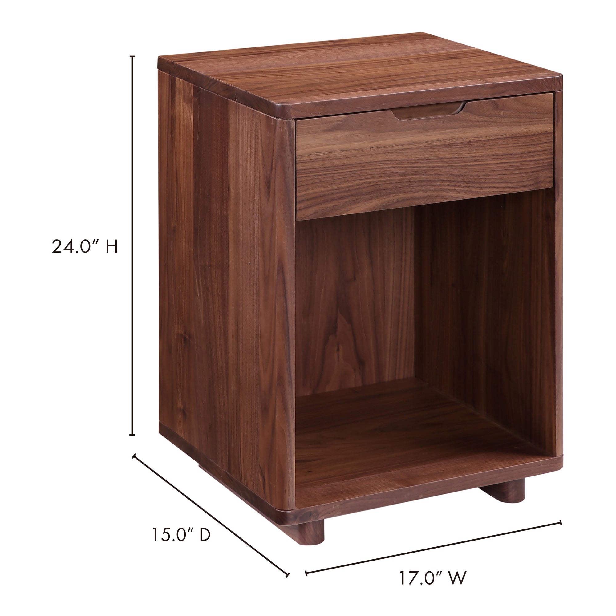 Osamu Nightstand Brown by Moe's Home Collection - view 9