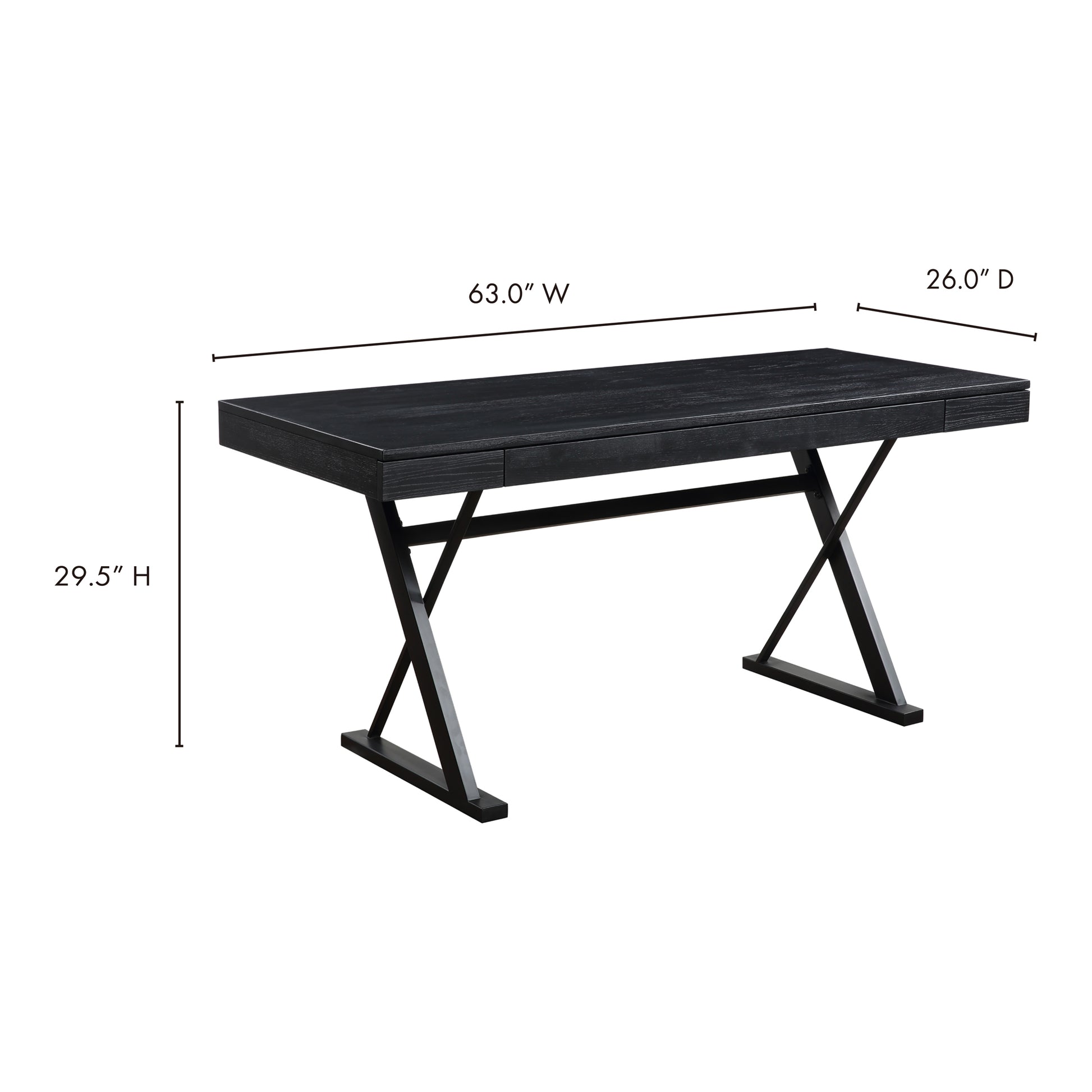 Profecto Desk Black by Moe's Home Collection - view 4