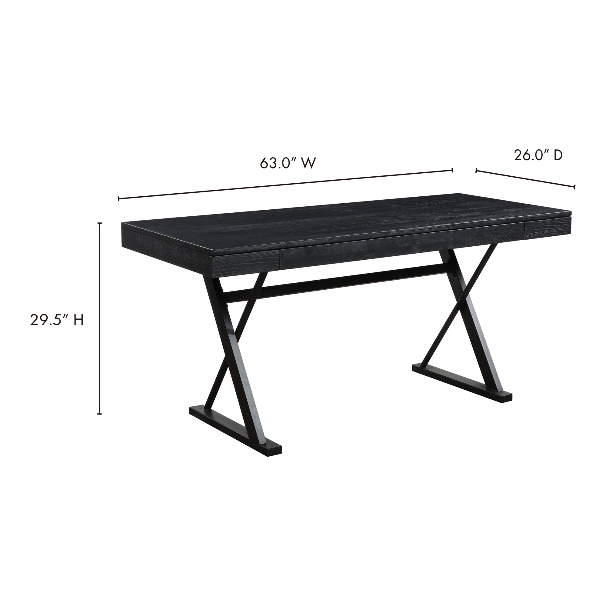 Profecto Desk Black by Moe's Home Collection - view 4