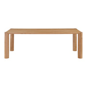 Post Small Dining Table Natural Oak by Moe's Home Collection
