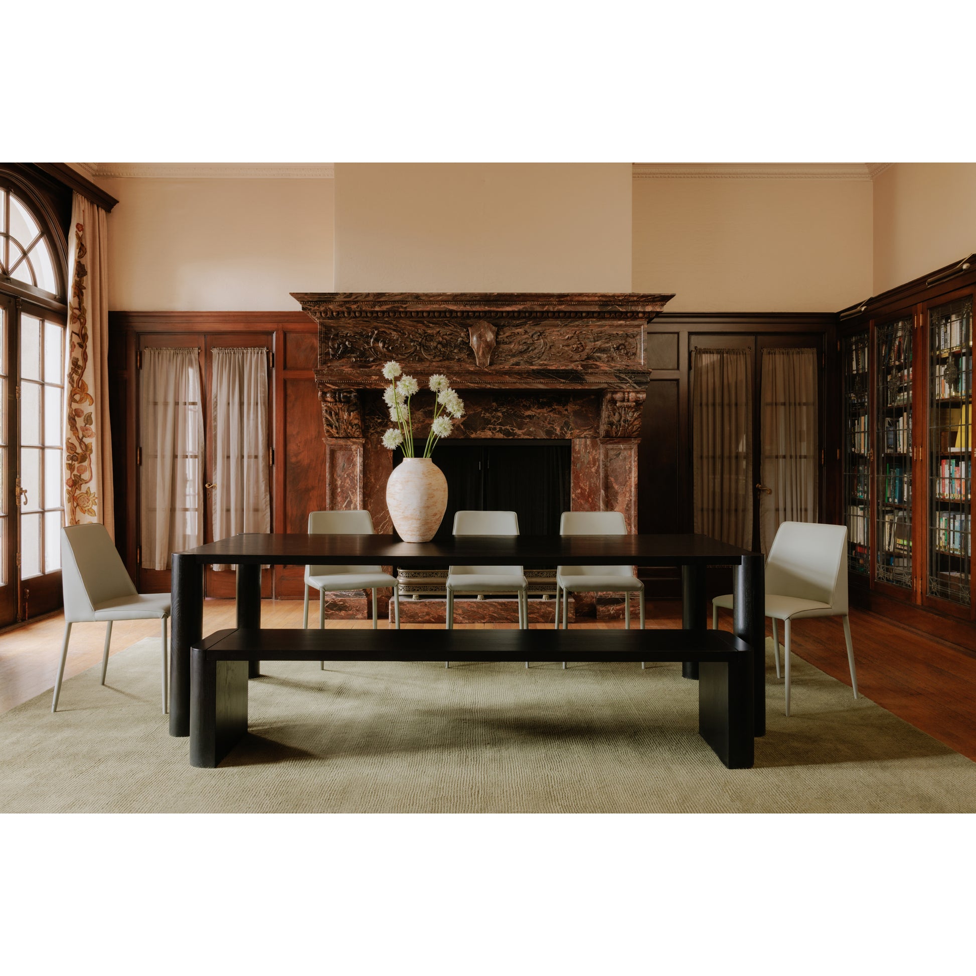 Post Large Dining Table Black by Moe's Home Collection - view 2