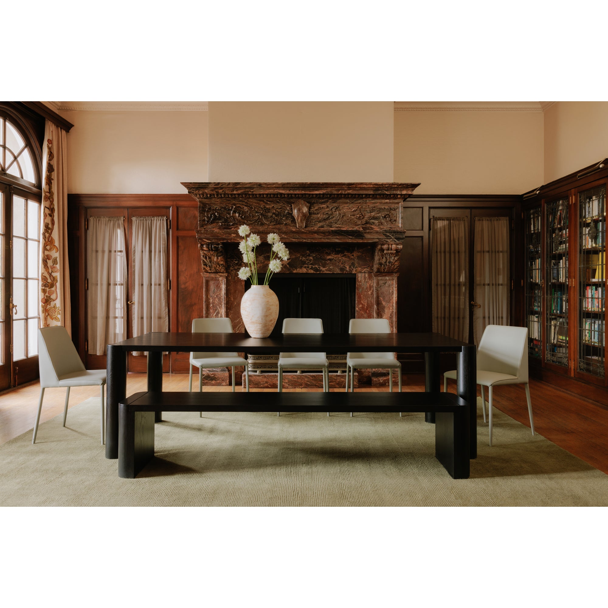 Post Large Dining Table Black by Moe's Home Collection - view 2