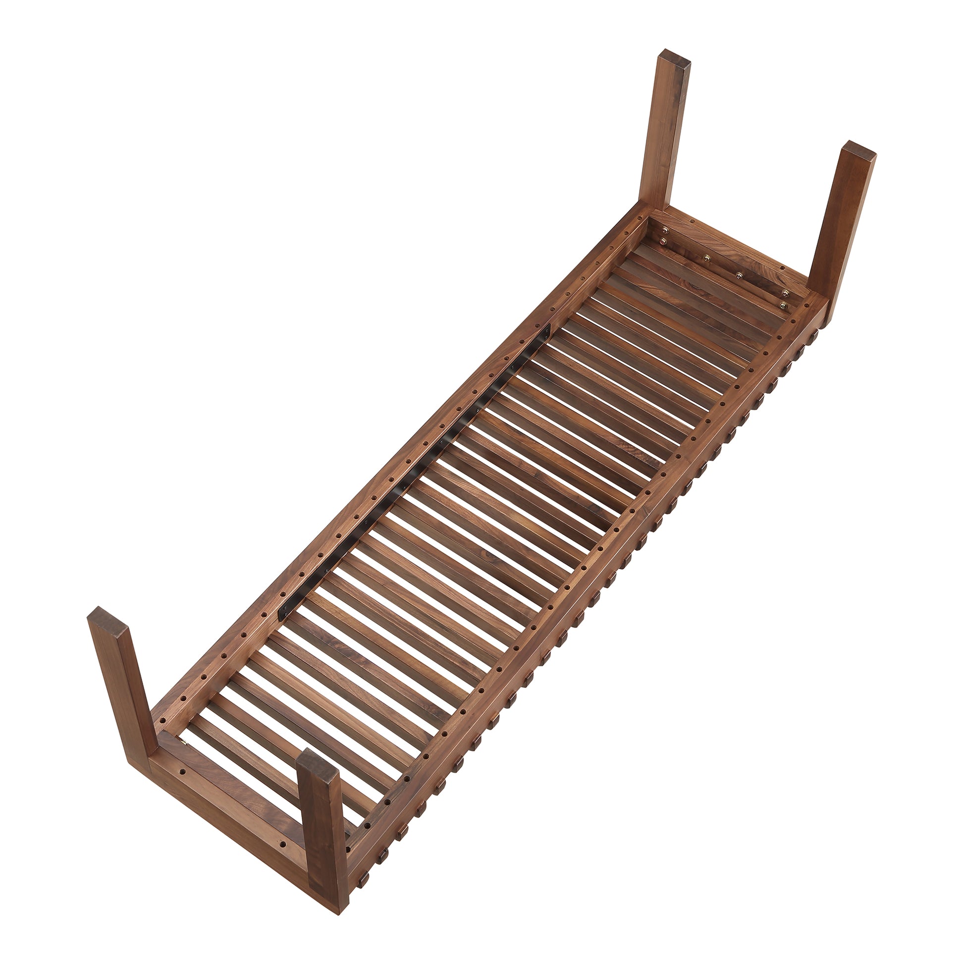Rohe Bench Walnut Brown by Moe's Home Collection - view 6