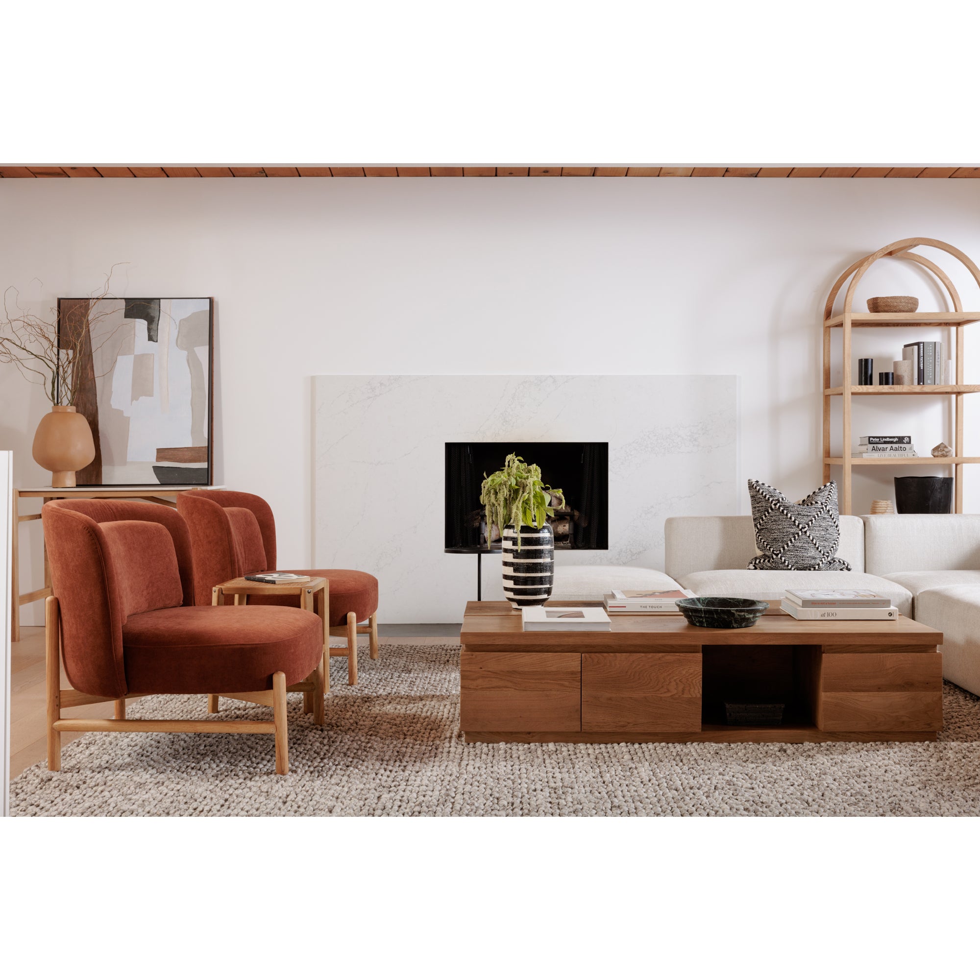 Eero Bookcase Natural by Moe's Home Collection - view 7