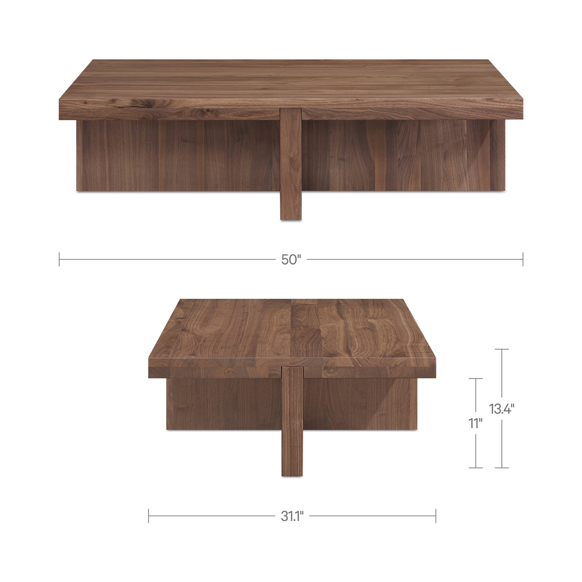 Folke Coffee Table Walnut by Moe's Home Collection - view 7