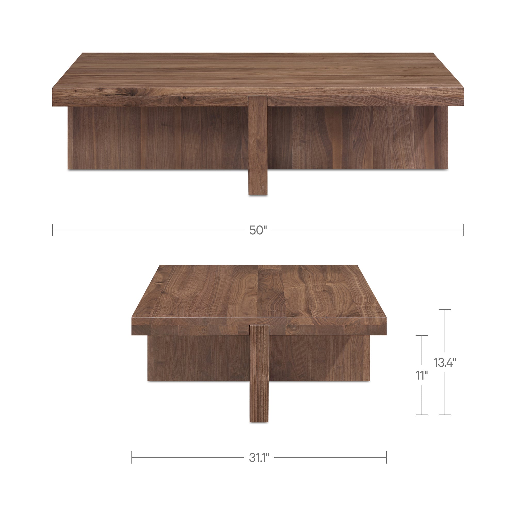 Folke Coffee Table Walnut by Moe's Home Collection - view 7