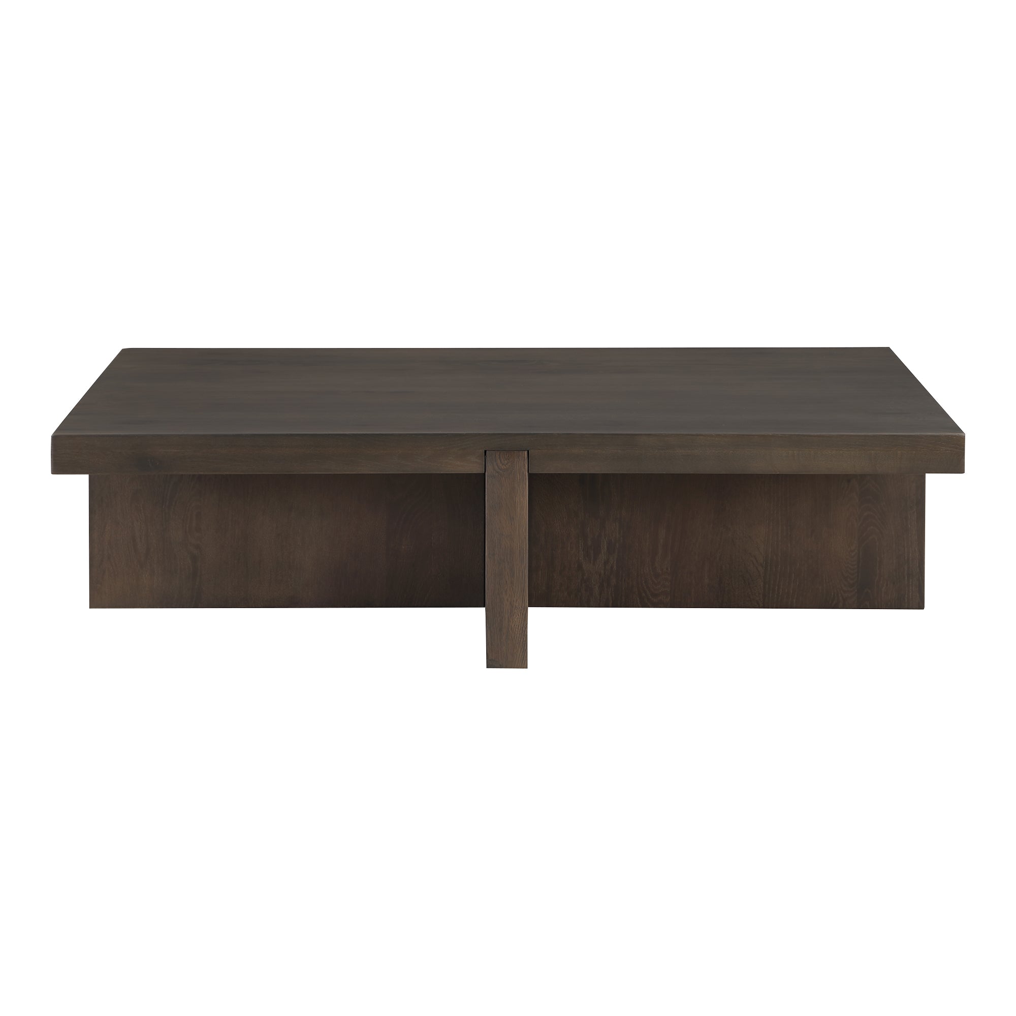 Folke Rectangular Coffee Table Dark Brown by Moe's Home Collection