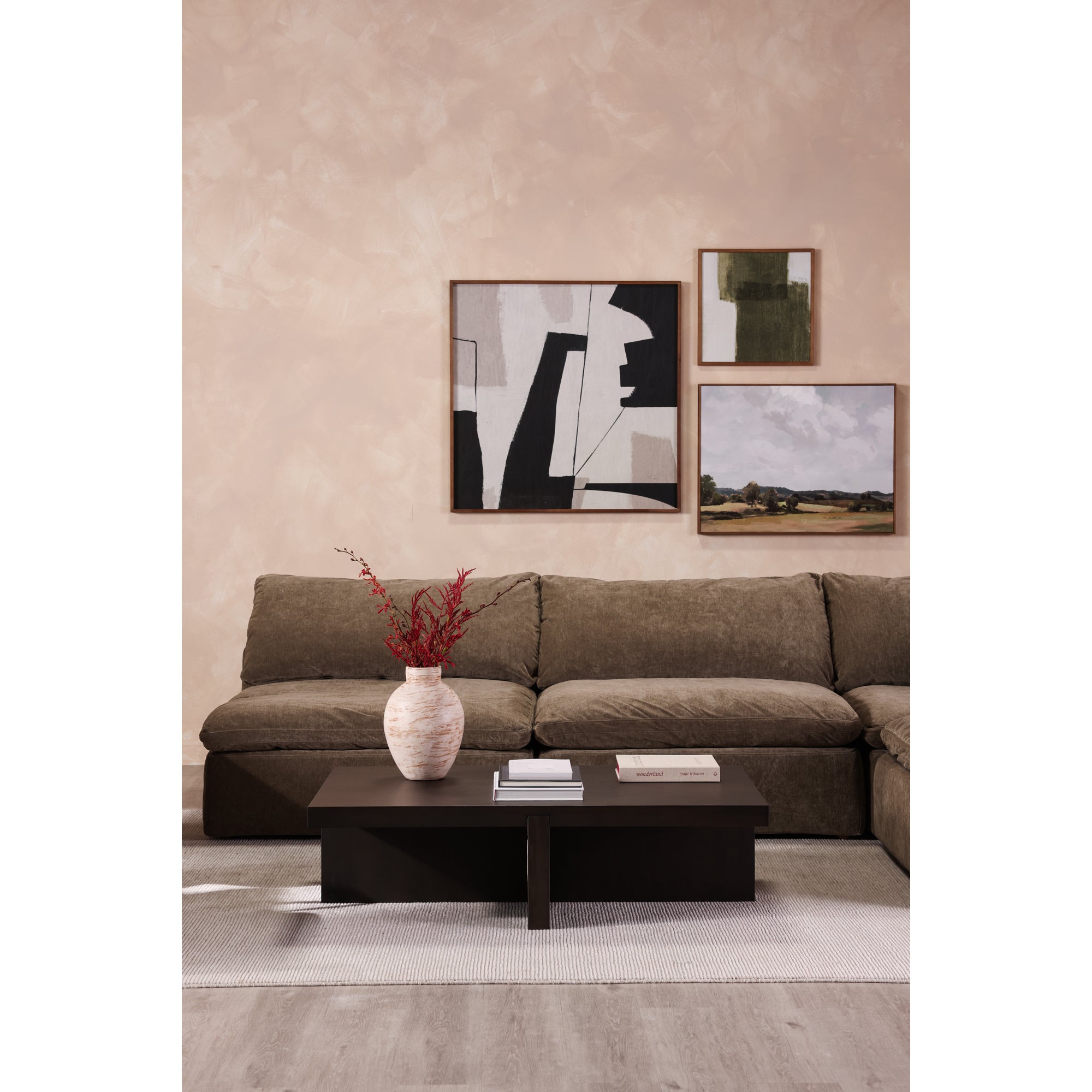 Folke Rectangular Coffee Table Dark Brown by Moe's Home Collection - view 6