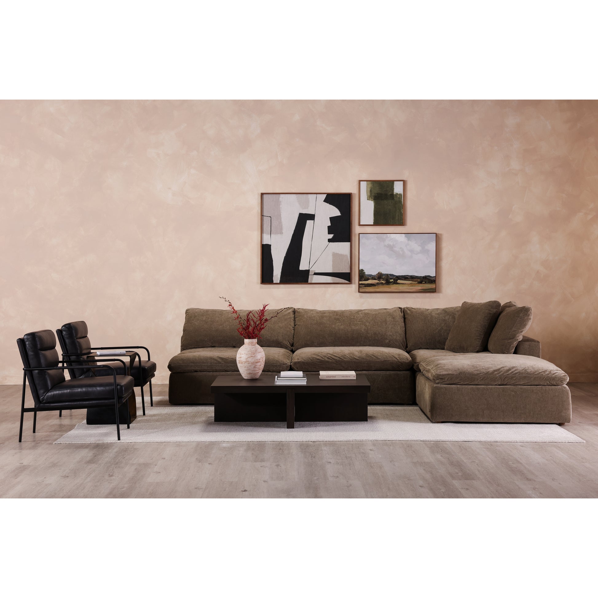 Folke Rectangular Coffee Table Dark Brown by Moe's Home Collection - view 8