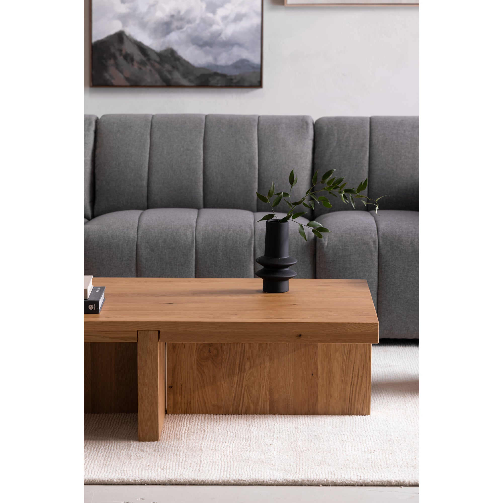 Folke Rectangular Coffee Table Natural by Moe's Home Collection - view 6