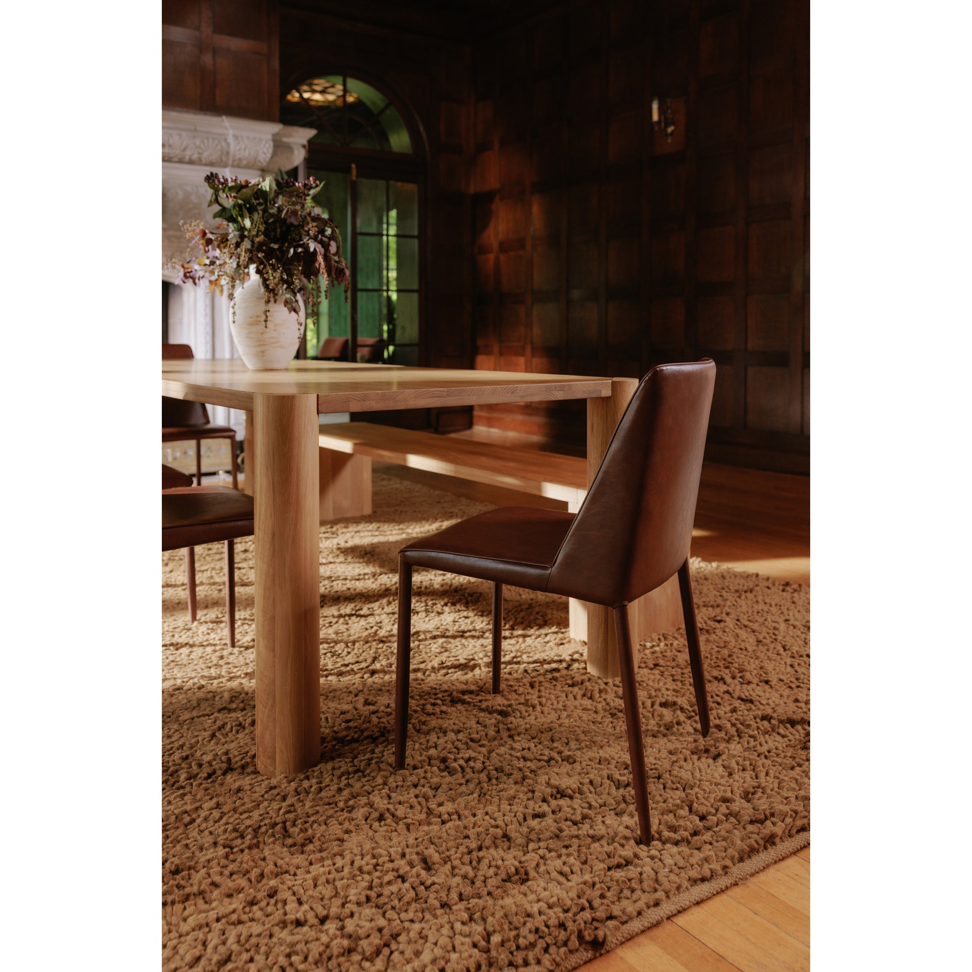 Post Large Dining Bench Natural by Moe's Home Collection - view 2