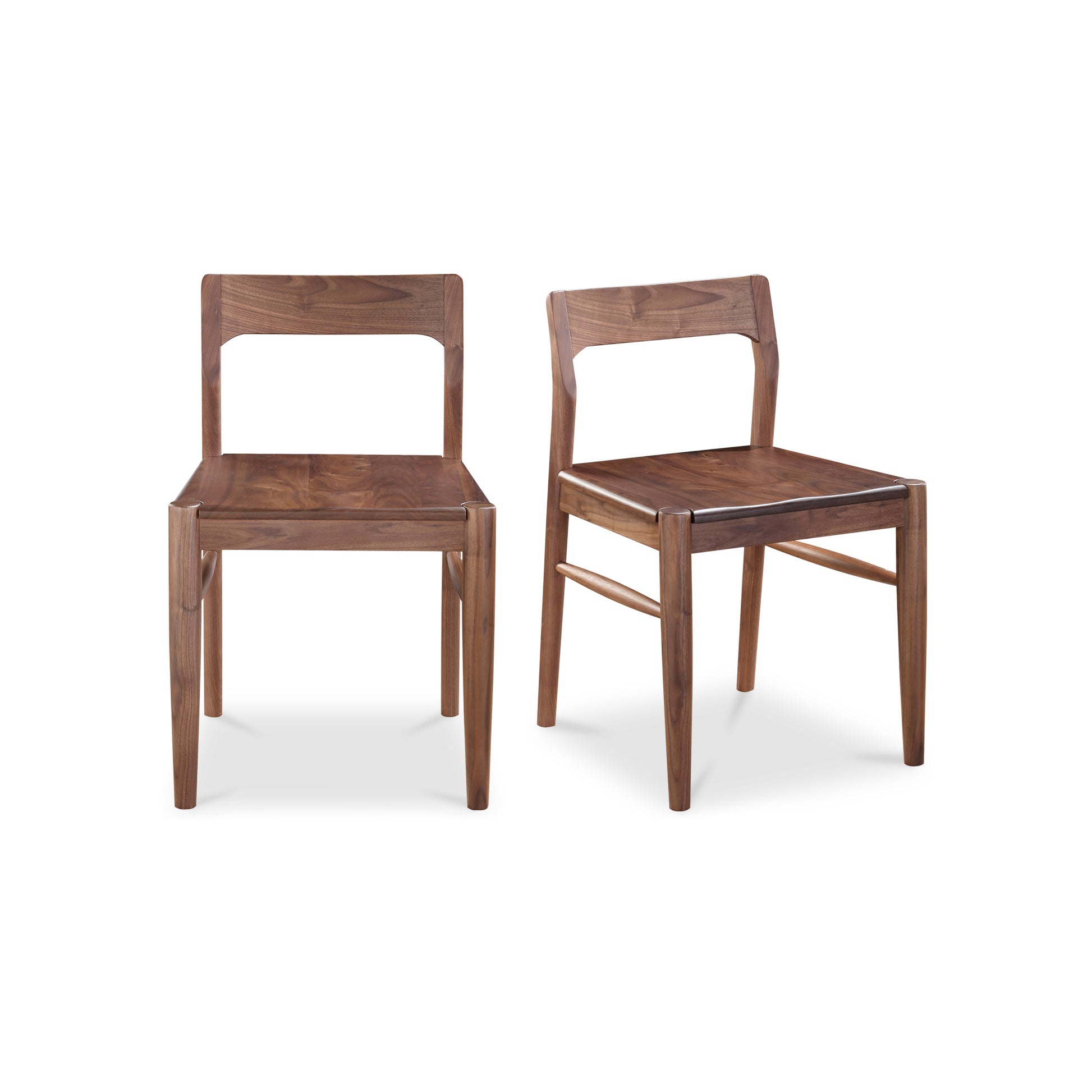 Owing Dining Chair Walnut Brown - Set Of Two by Moe's Home Collection