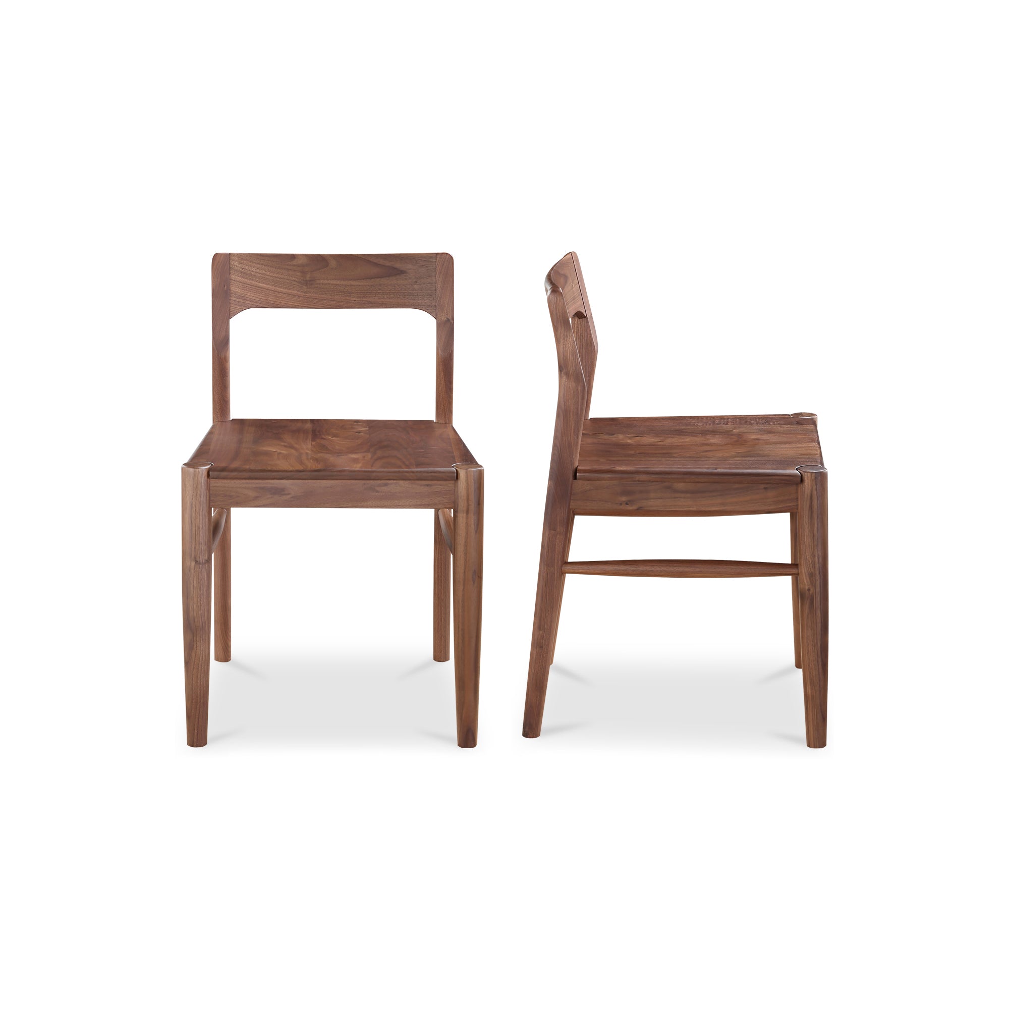 Owing Dining Chair Walnut Brown - Set Of Two by Moe's Home Collection - view 2