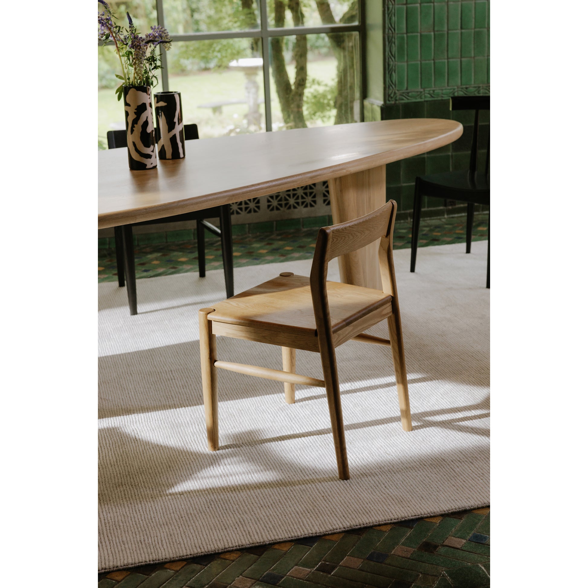 Owing Dining Chair Natural Oak - Set Of Two by Moe's Home Collection - view 8