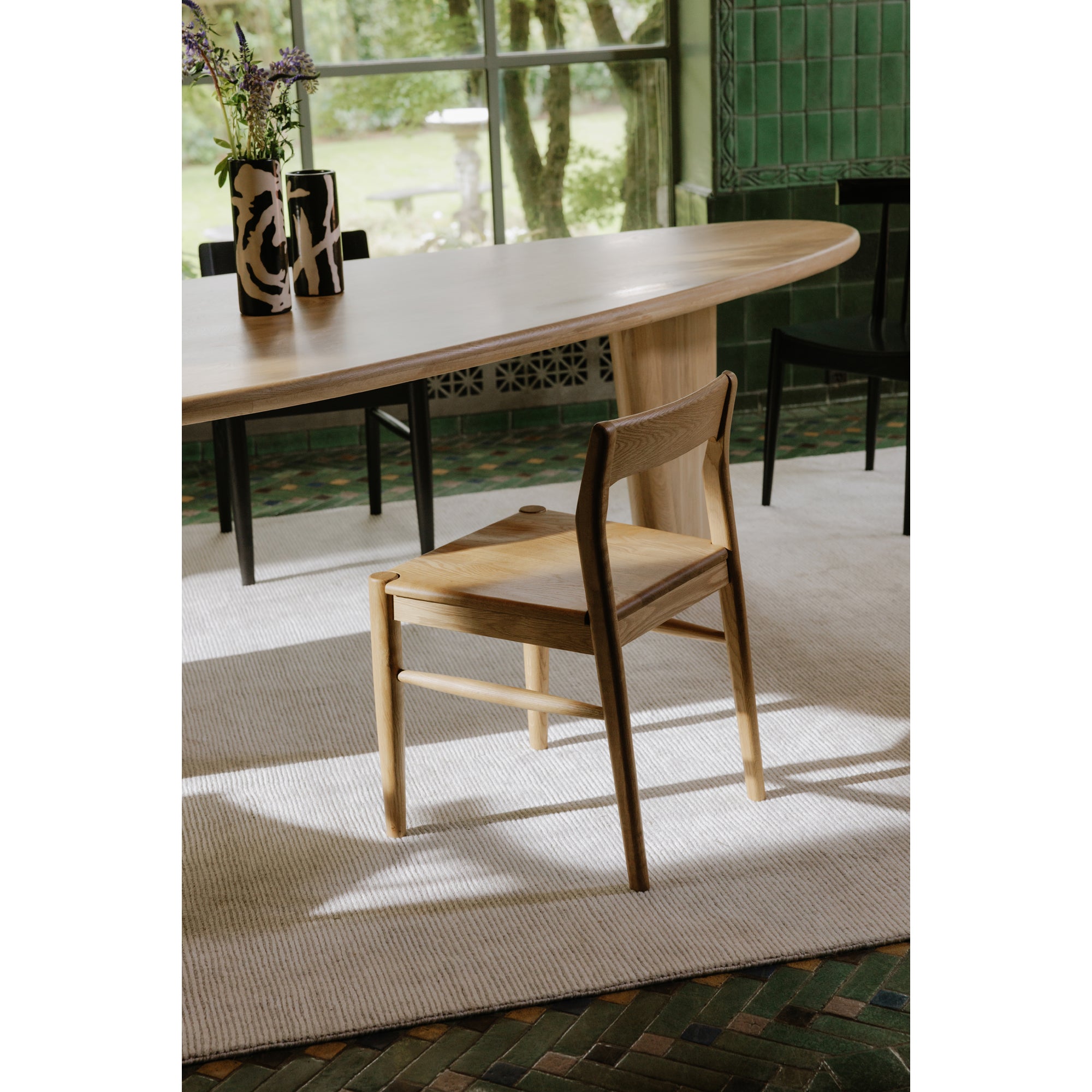 Owing Dining Chair Natural Oak - Set Of Two by Moe's Home Collection - view 8
