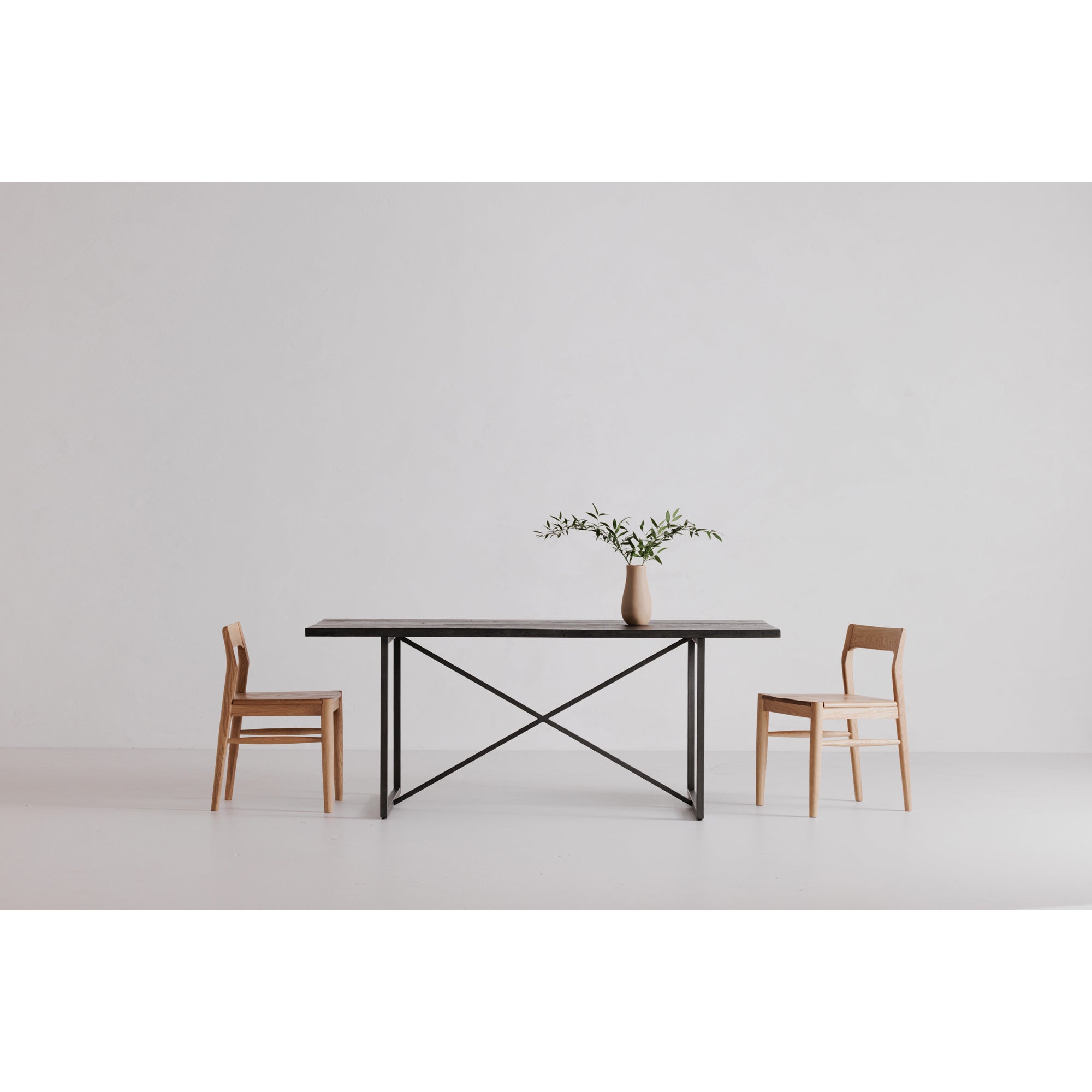 Owing Dining Chair Natural Oak - Set Of Two by Moe's Home Collection - view 12