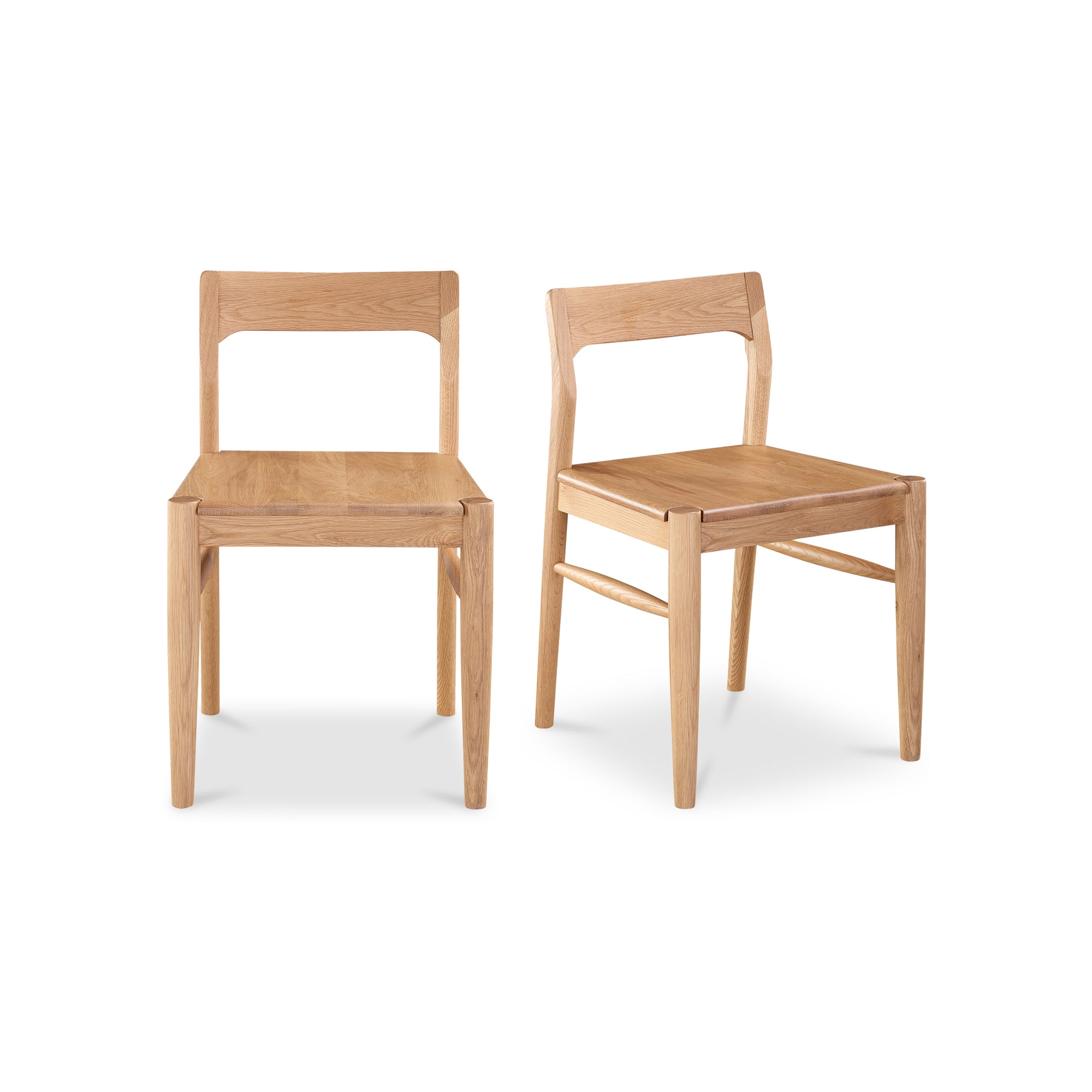 Owing Dining Chair Natural Oak - Set Of Two by Moe's Home Collection