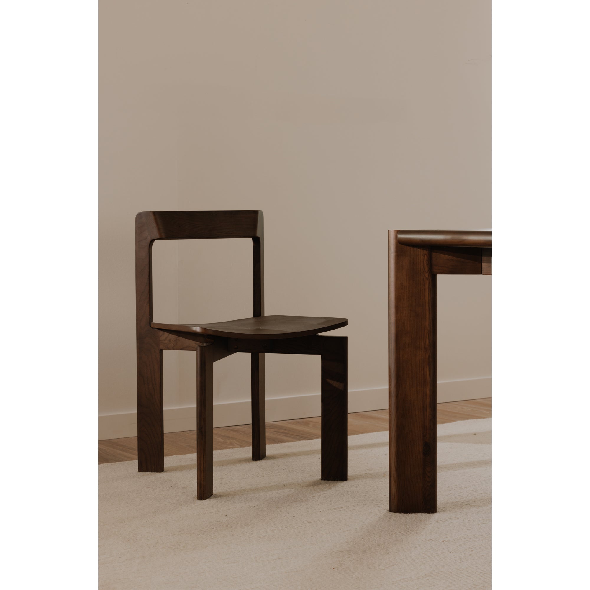 Daifuku Dining Chair Brown – Set Of Two by Moe's Home Collection - view 2