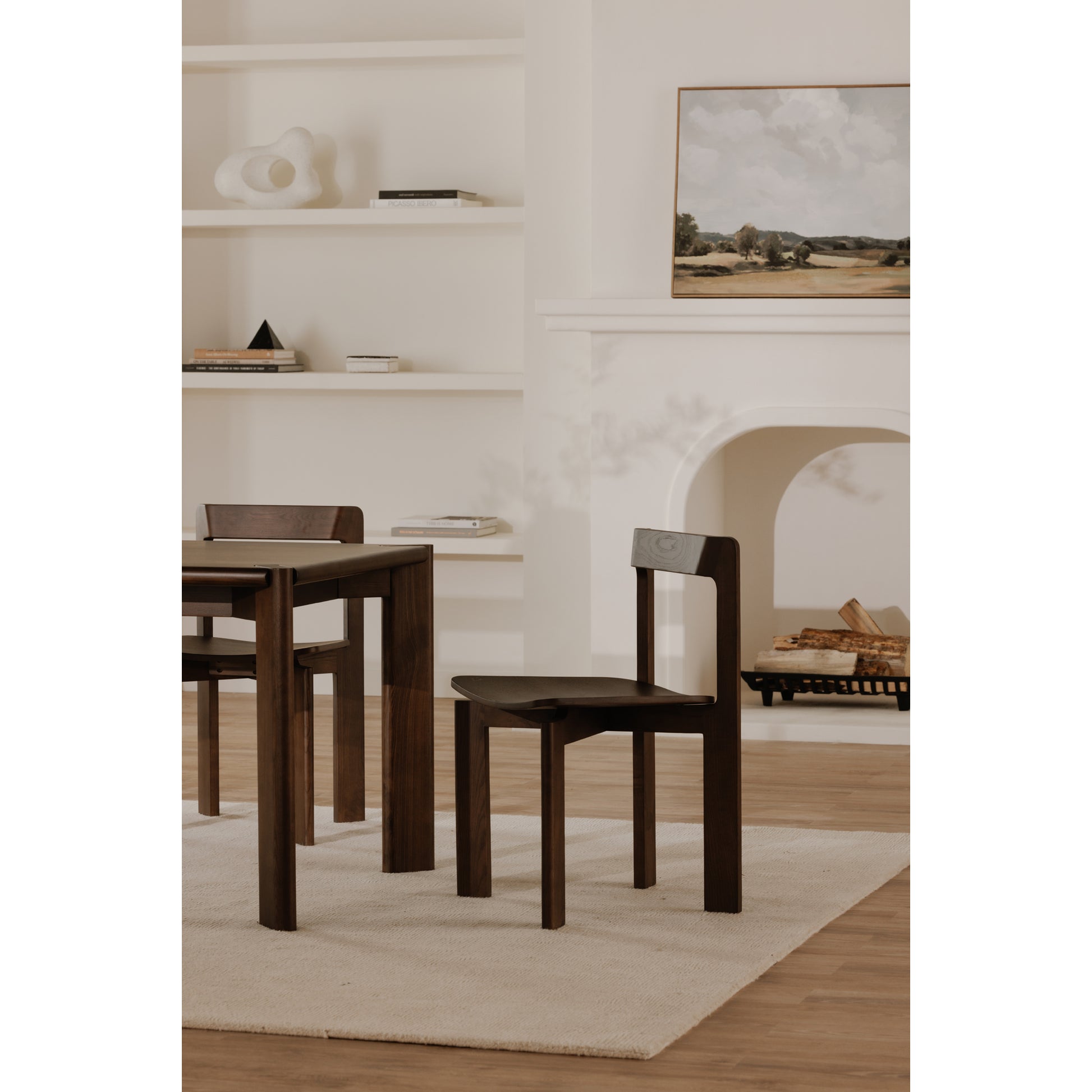 Daifuku Dining Chair Brown – Set Of Two by Moe's Home Collection - view 3