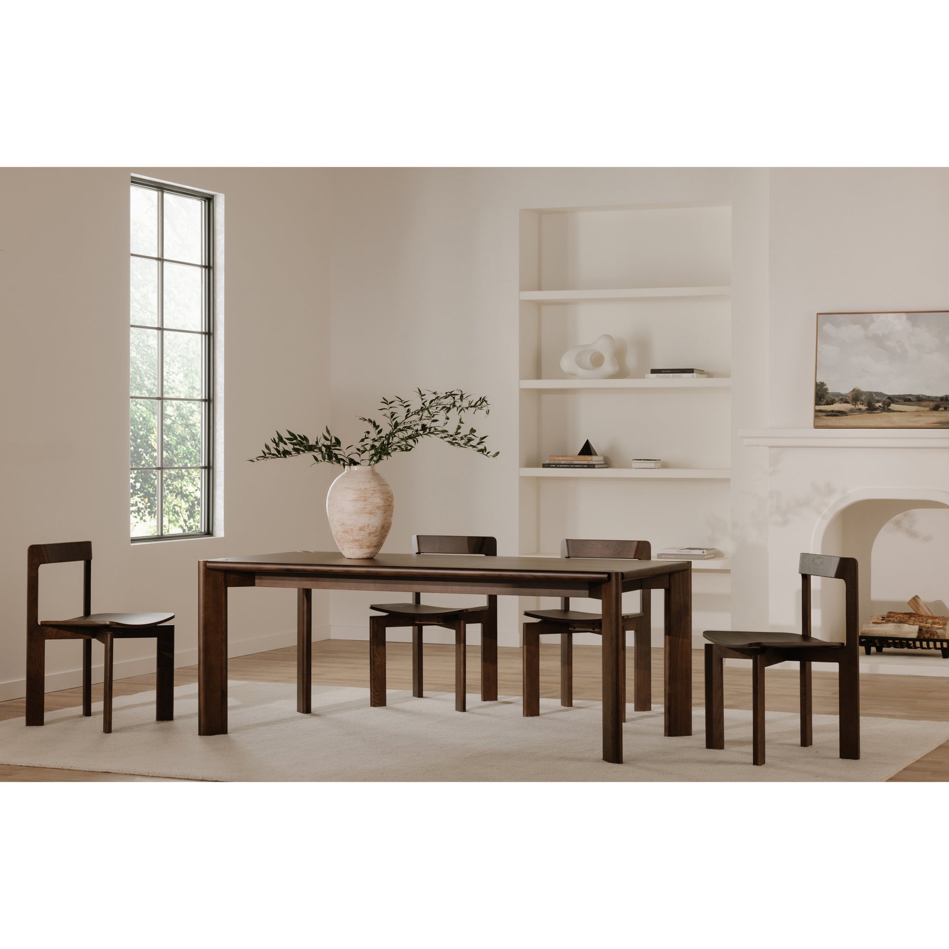 Daifuku Dining Chair Brown – Set Of Two by Moe's Home Collection - view 4
