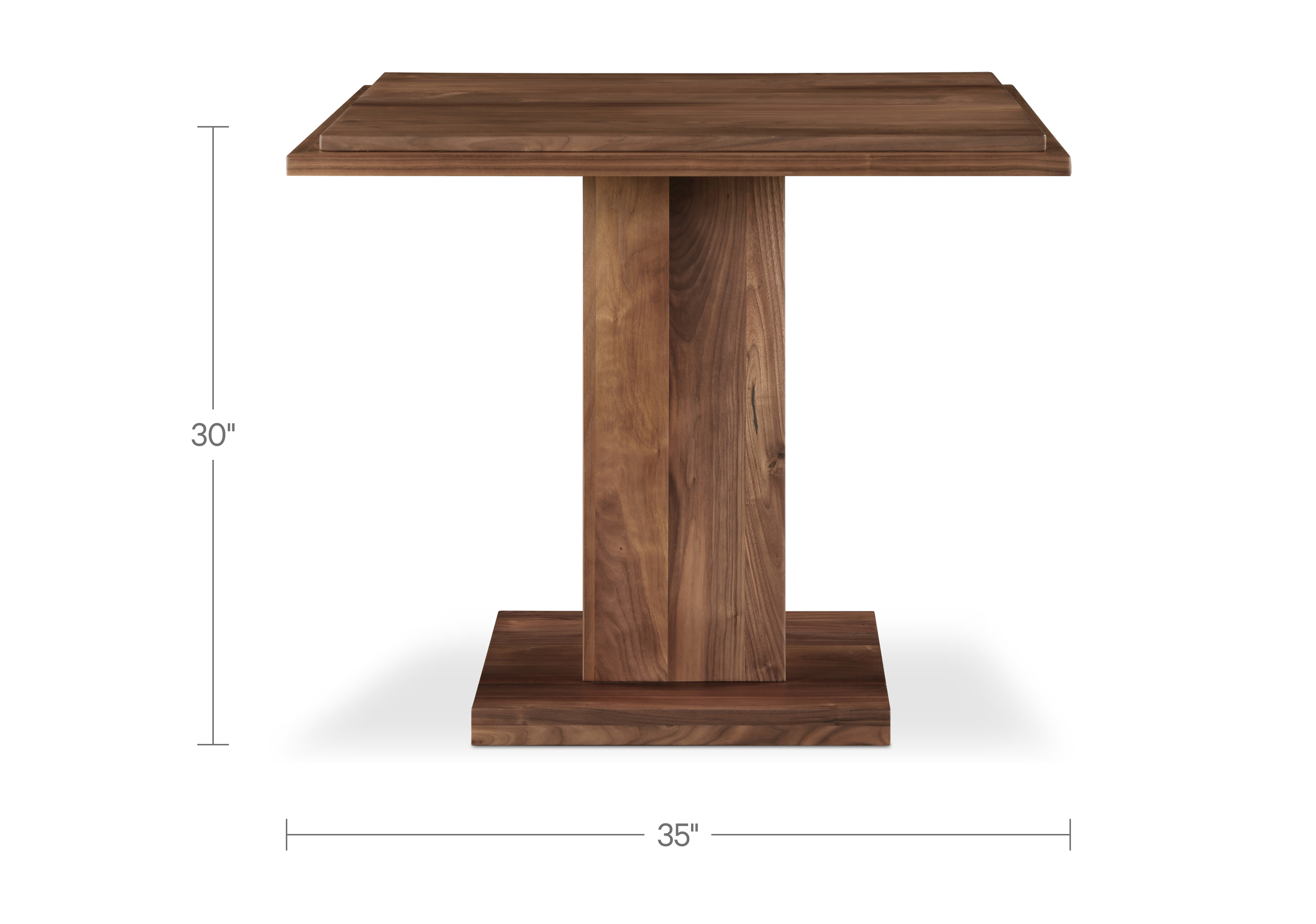 May Cafe Table Walnut by Moe's Home Collection - view 4