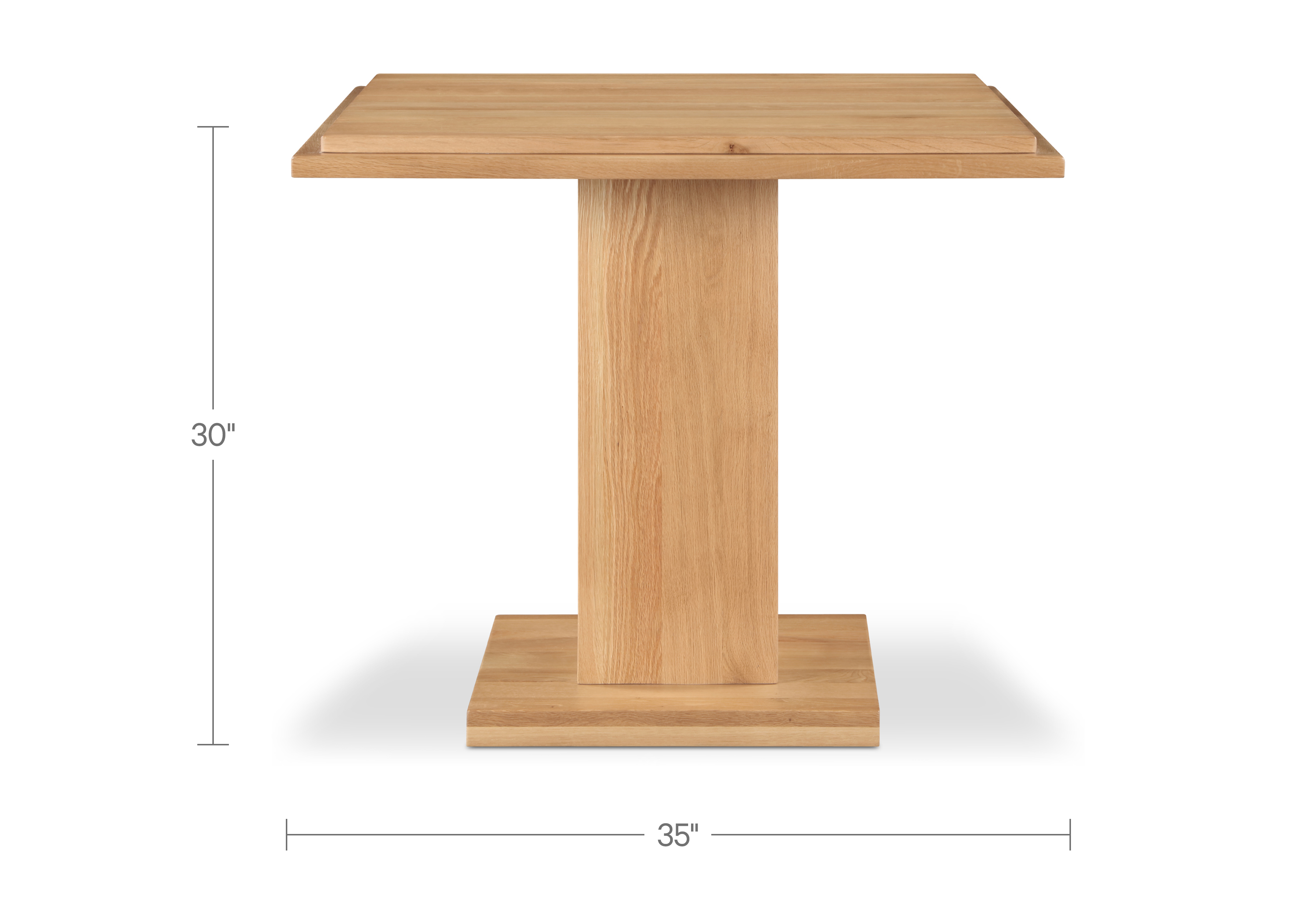 May Cafe Table Natural Oak by Moe's Home Collection - view 4