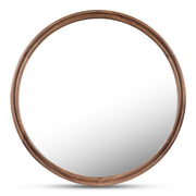Alcott Large Round Mirror Walnut by Moe's Home Collection