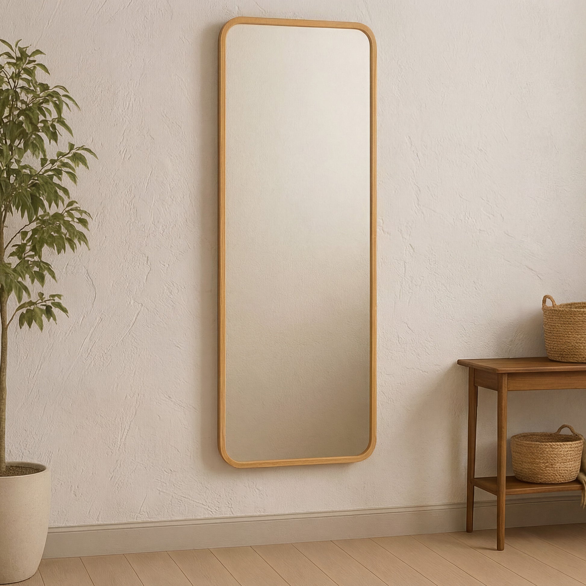 Kai Floor Mirror Oak by Moe's Home Collection - view 2