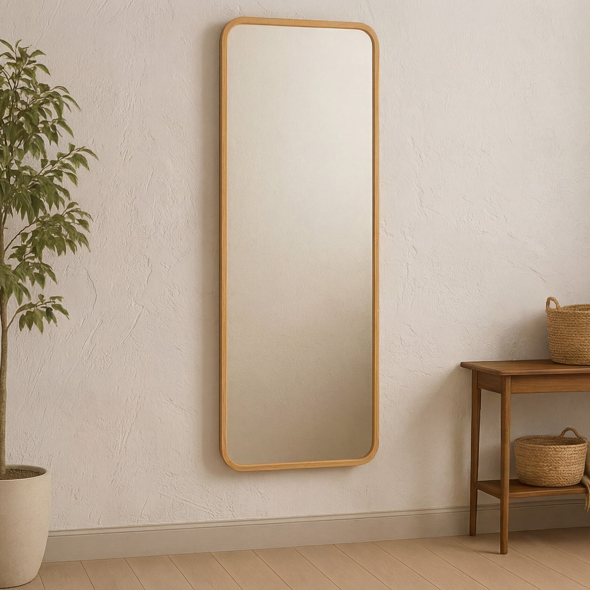 Kai Floor Mirror Oak by Moe's Home Collection - view 2