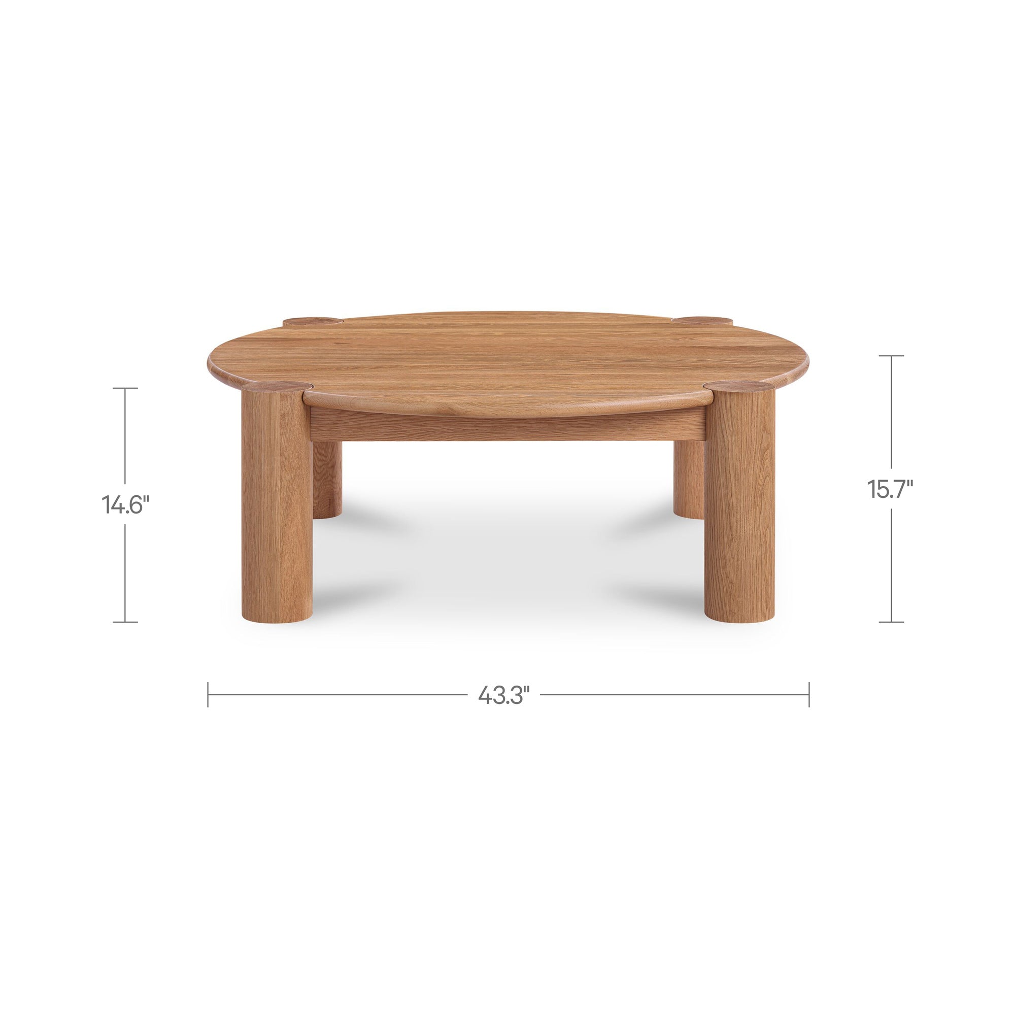 Jack Coffee Table Brushed Natural Oak by Moe's Home Collection - view 5
