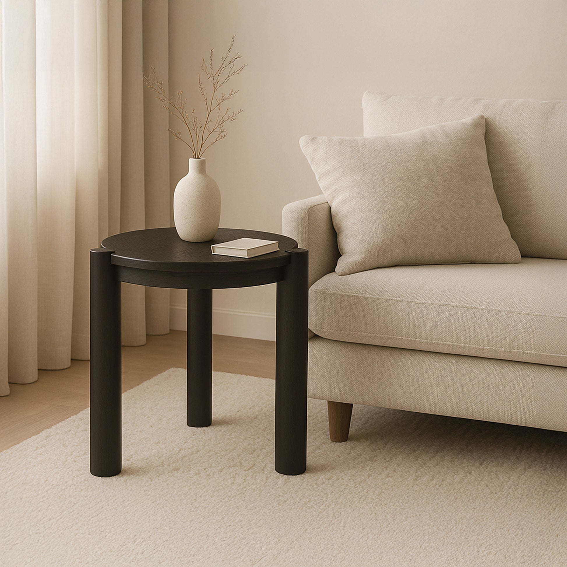 Jack Side Table Brushed Dark Brown by Moe's Home Collection - view 2