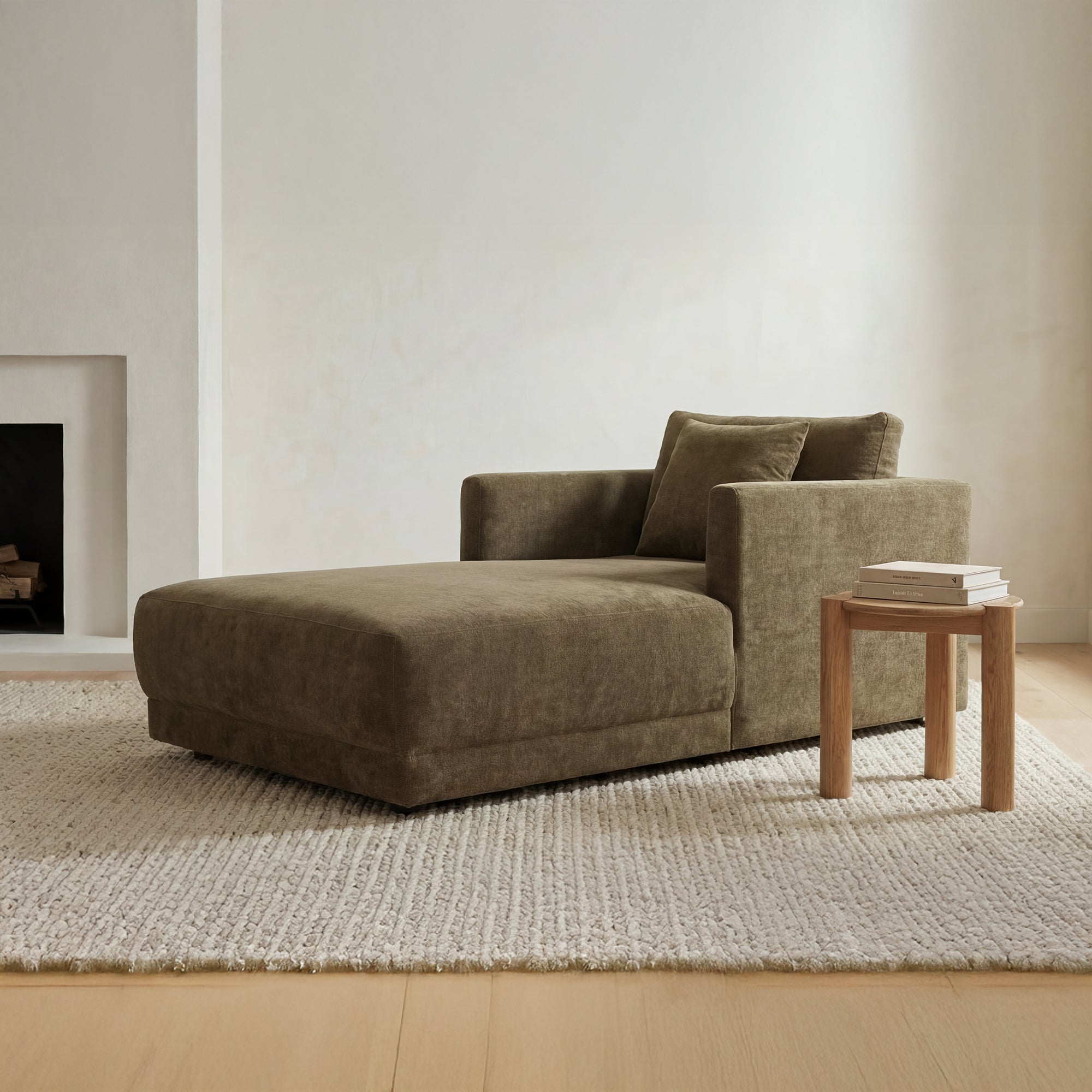 Jack Side Table Brushed Natural Oak by Moe's Home Collection - view 3