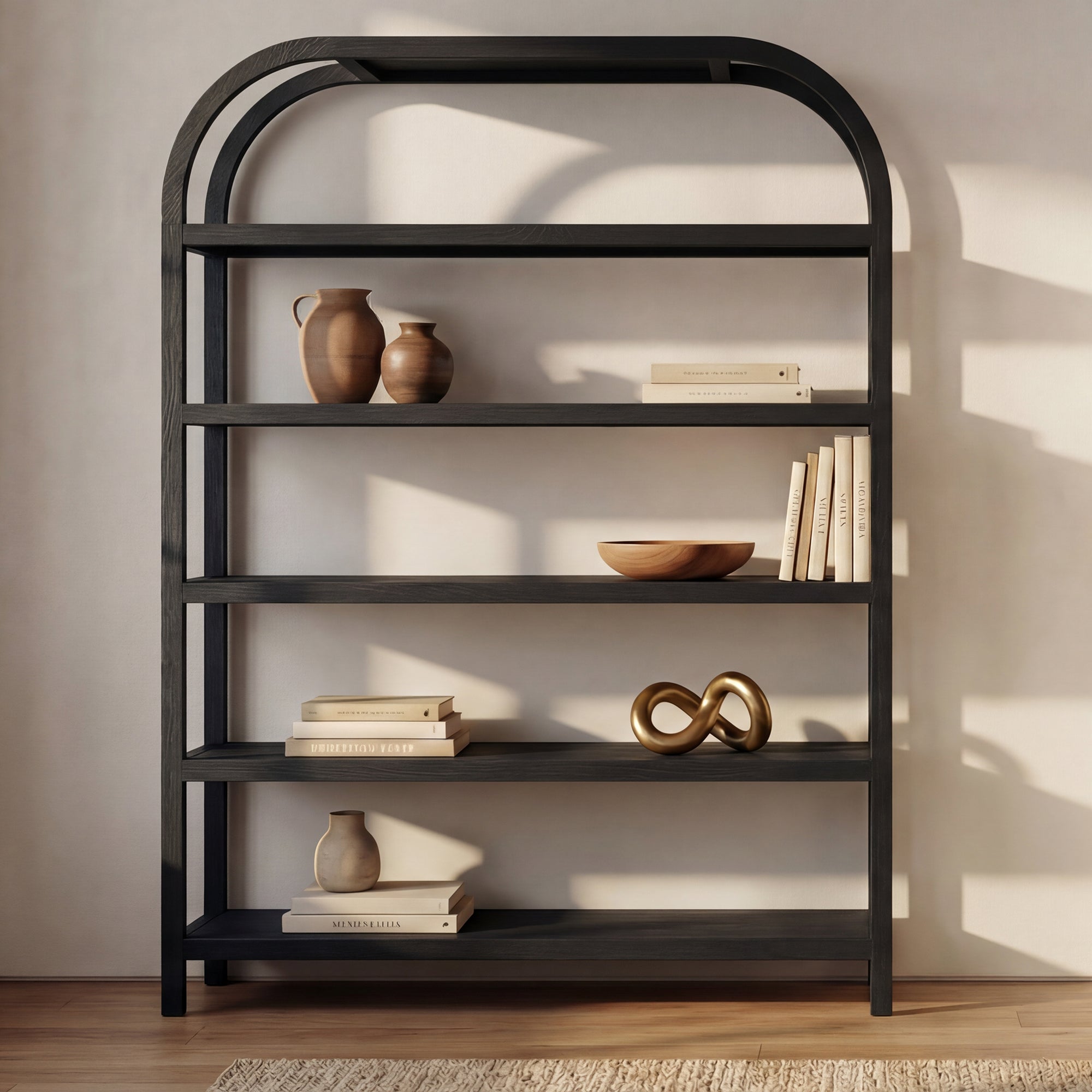 Eero Bookcase Large Black by Moe's Home Collection - view 2