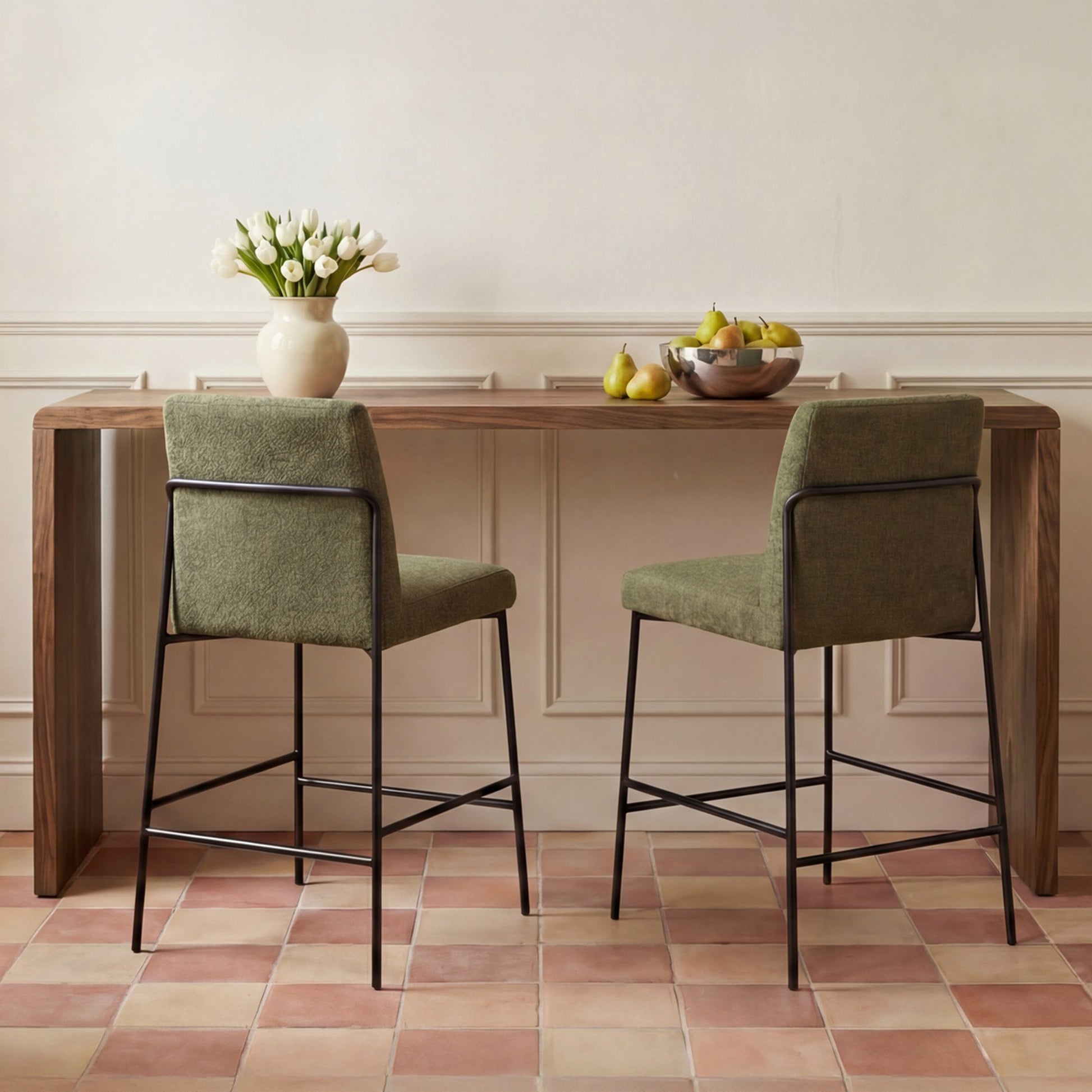 Carrie Counter Table Walnut by Moe's Home Collection - view 2