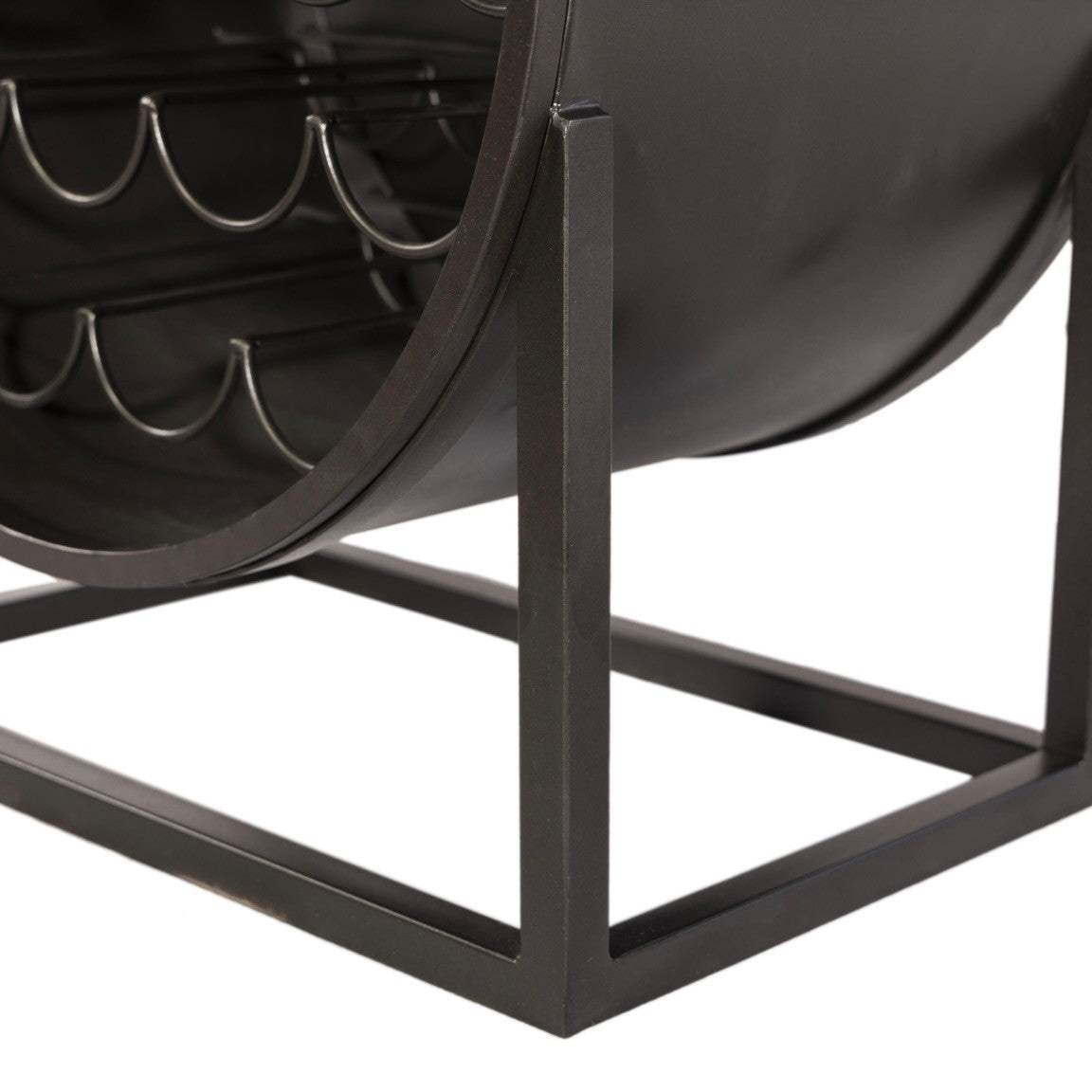 Roswell Iron and Mango Wood Industrial Bar Cabinet