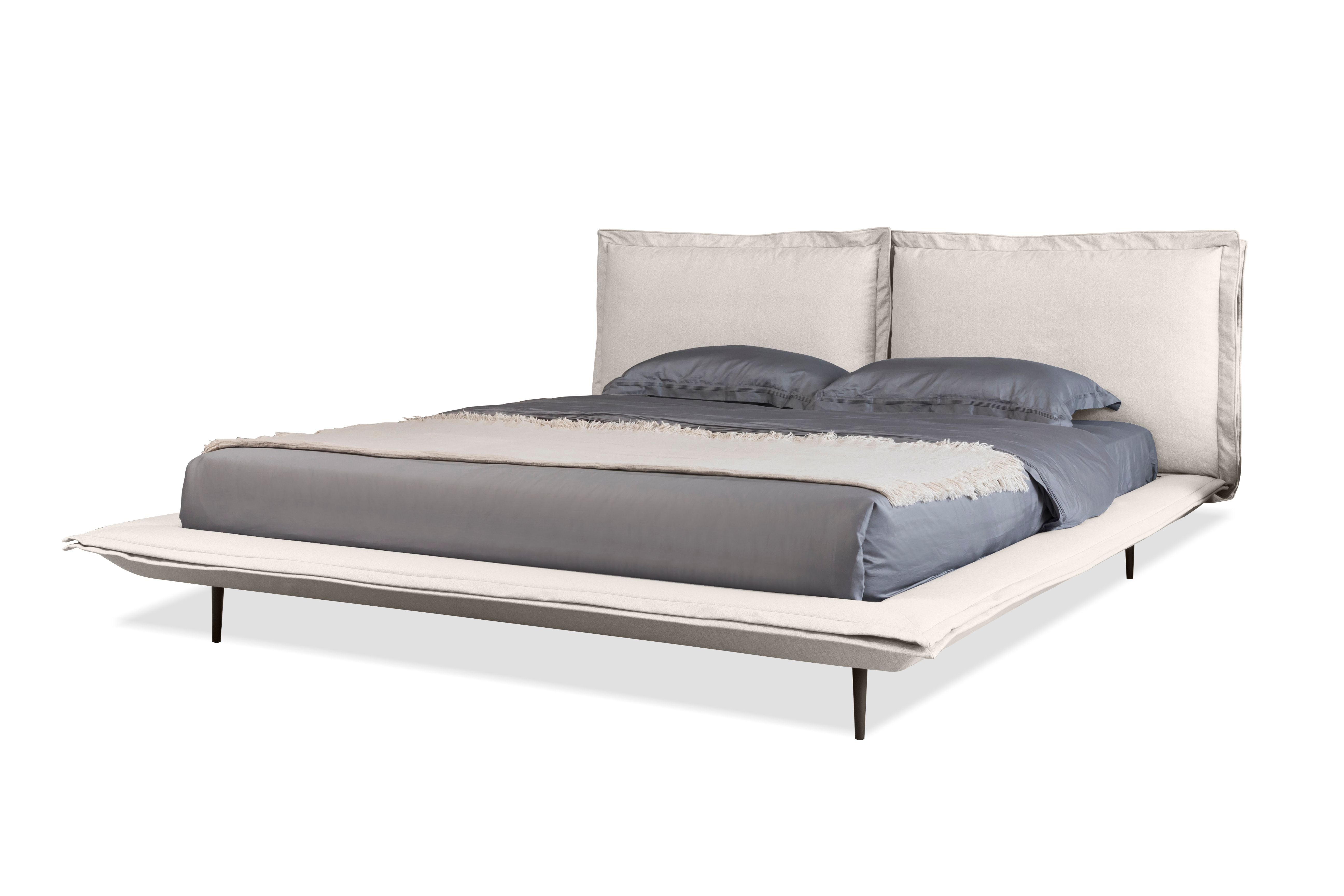 Flange Bed Upholstered