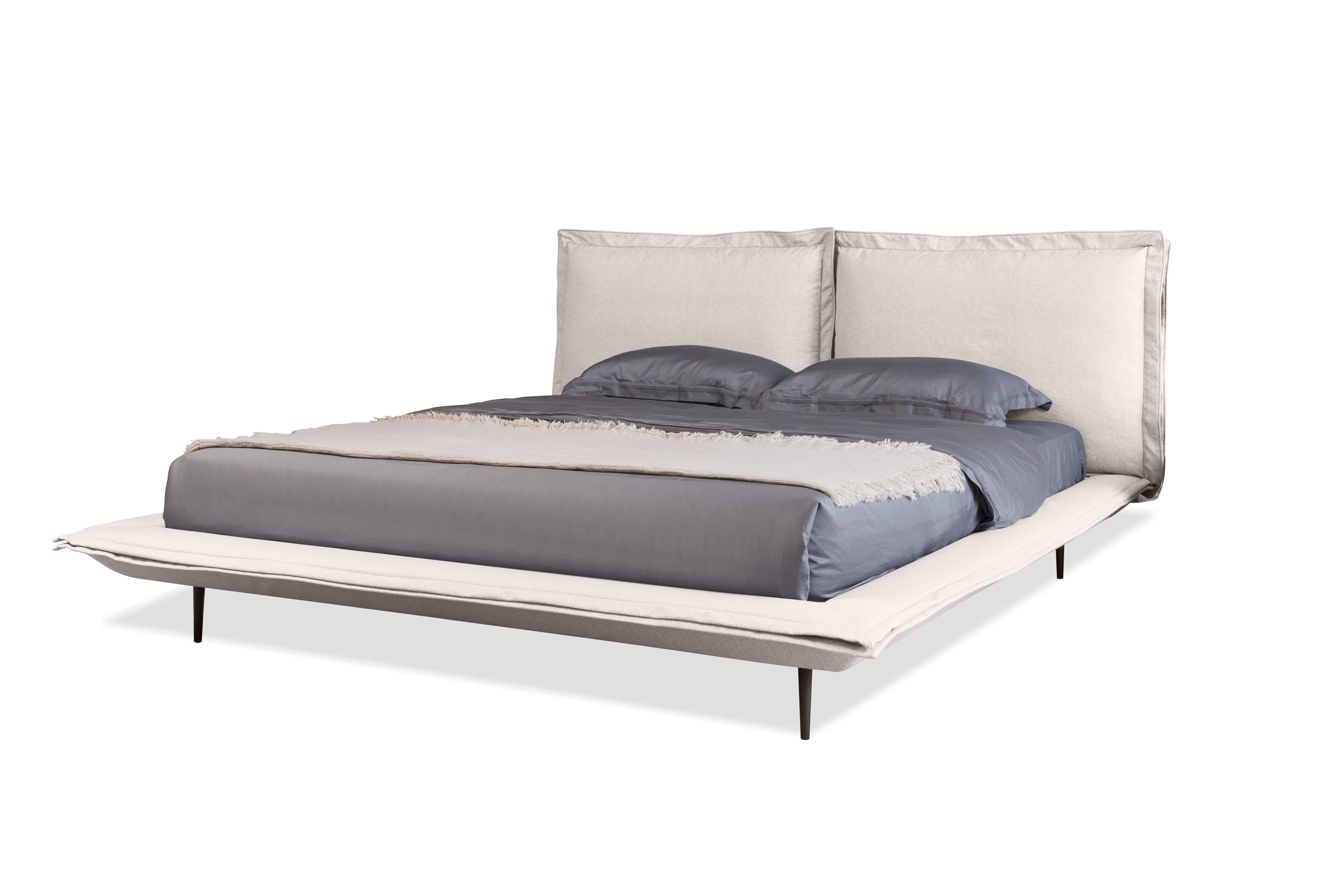 Flange Bed Upholstered