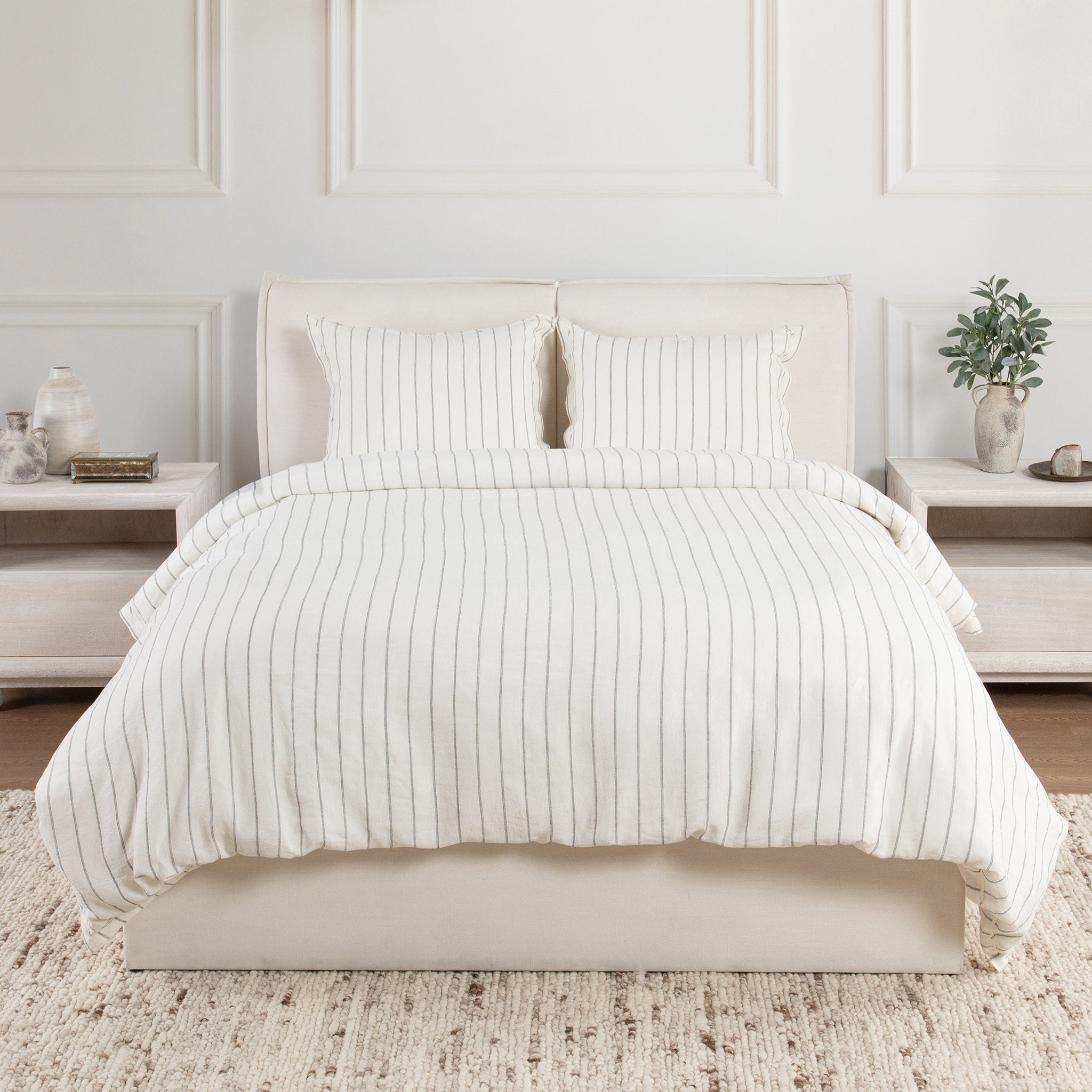 Monaco Duvet Collection - Ivory - King / Set