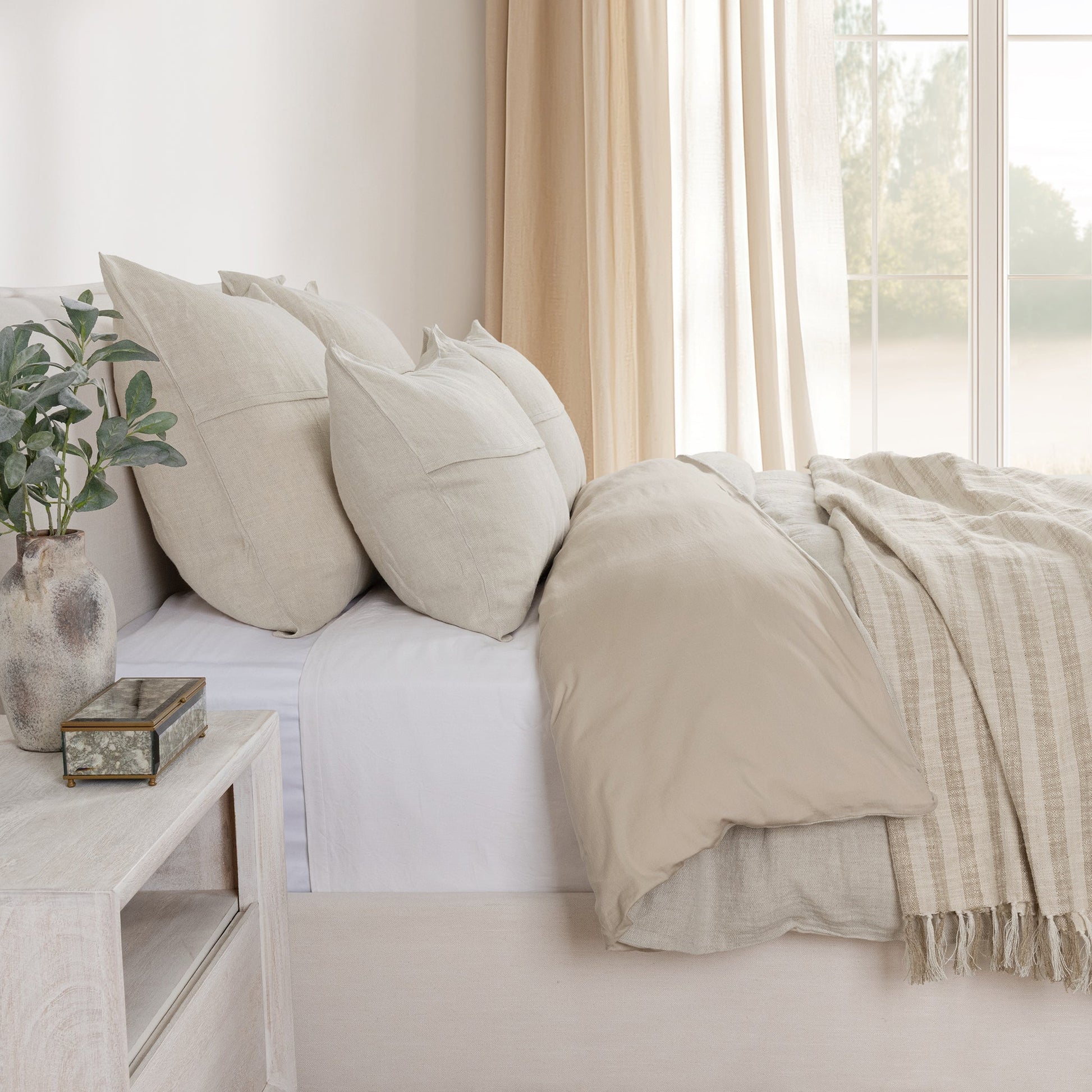 Beaumont Duvet Collection - Linen - King / Set