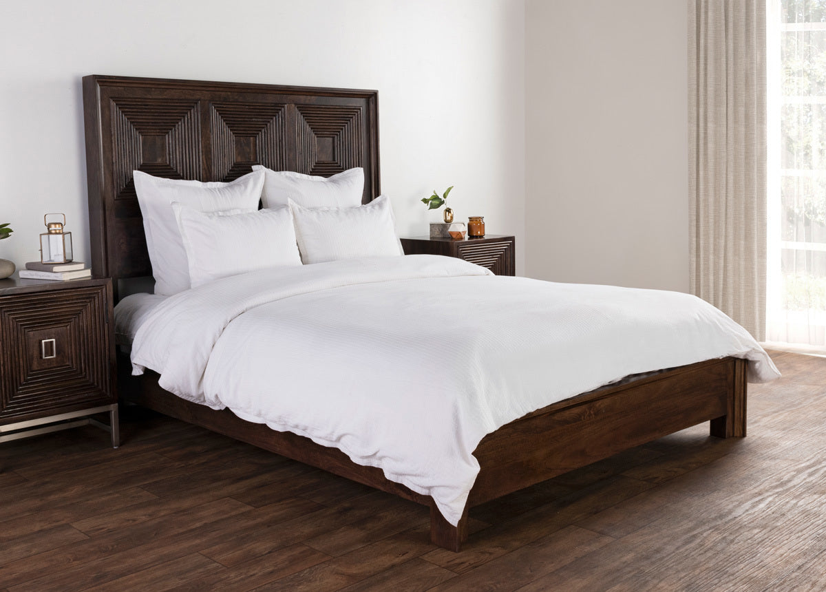 Karina Duvet Cover - White - King / Set