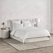 Jayson Linen Cashmere Duvet Collection - Quartz White - King / Set