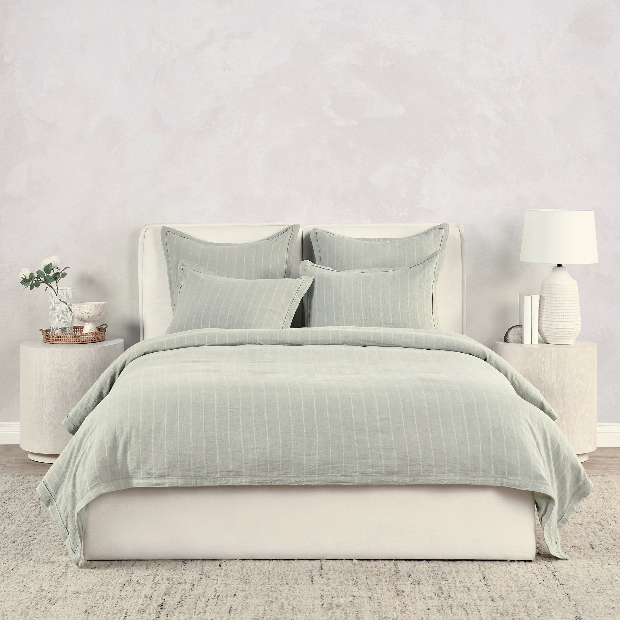 Monaco Duvet Collection - Sage - King / Set